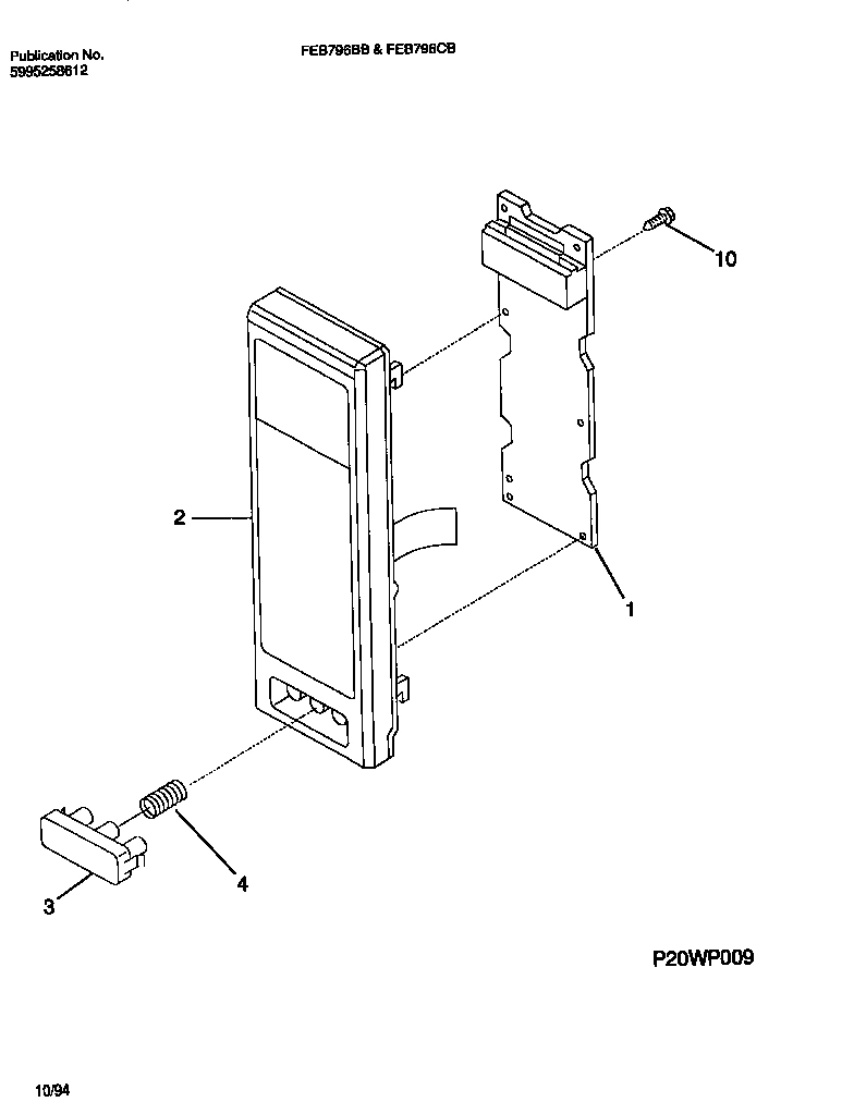 10 - MICROWAVE CONTROL PANEL