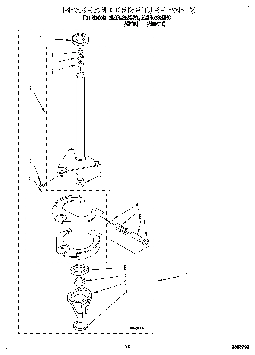 08 - BRAKE AND DRIVE TUBE