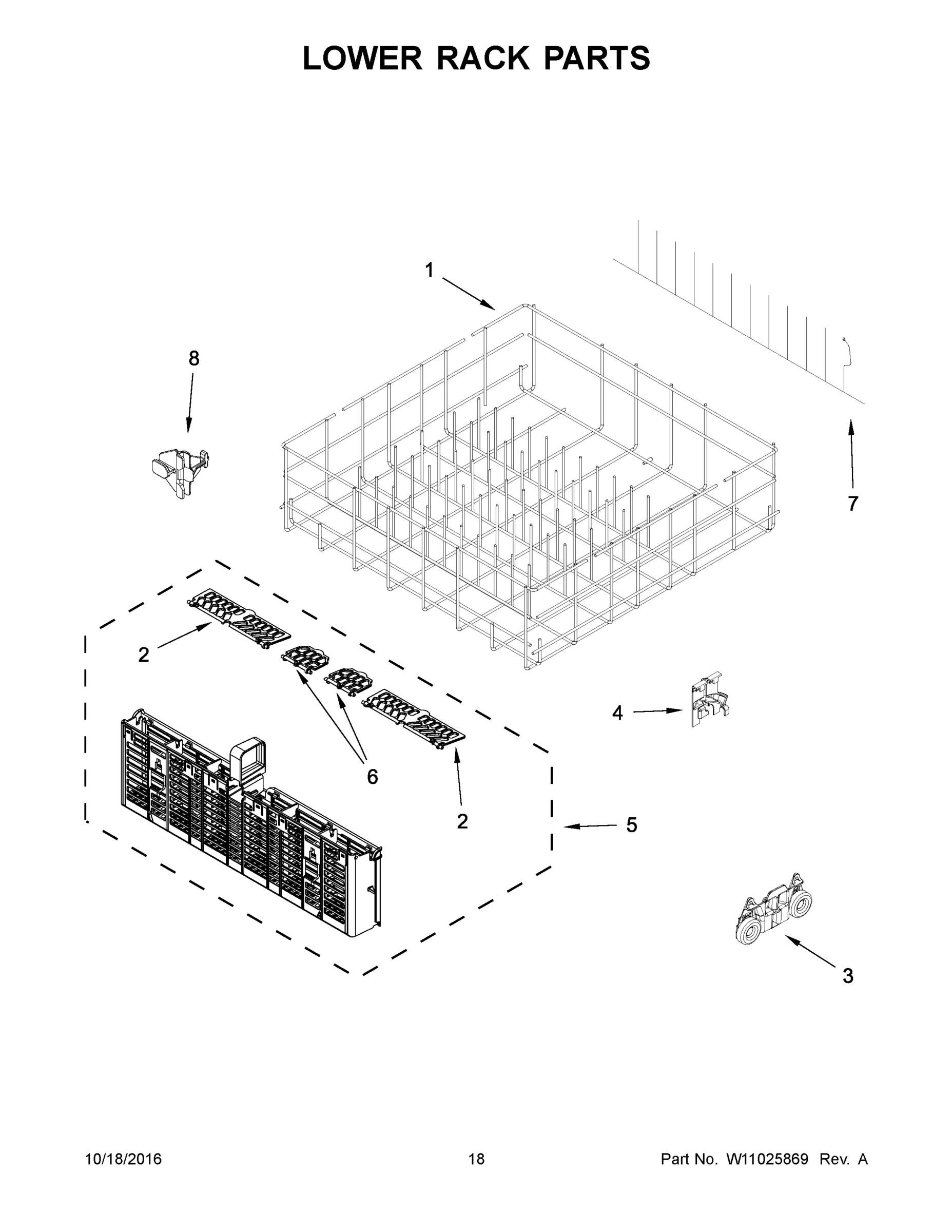 10 - LOWER RACK PARTS