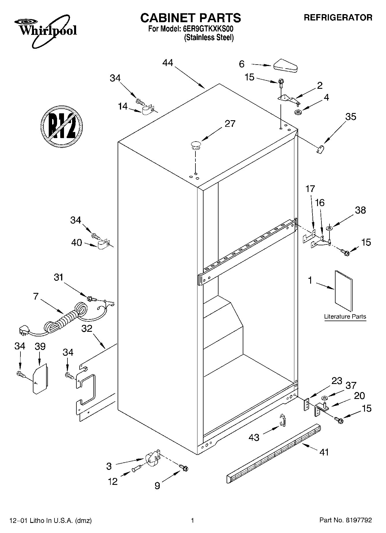 01 - CABINET, LITERATURE