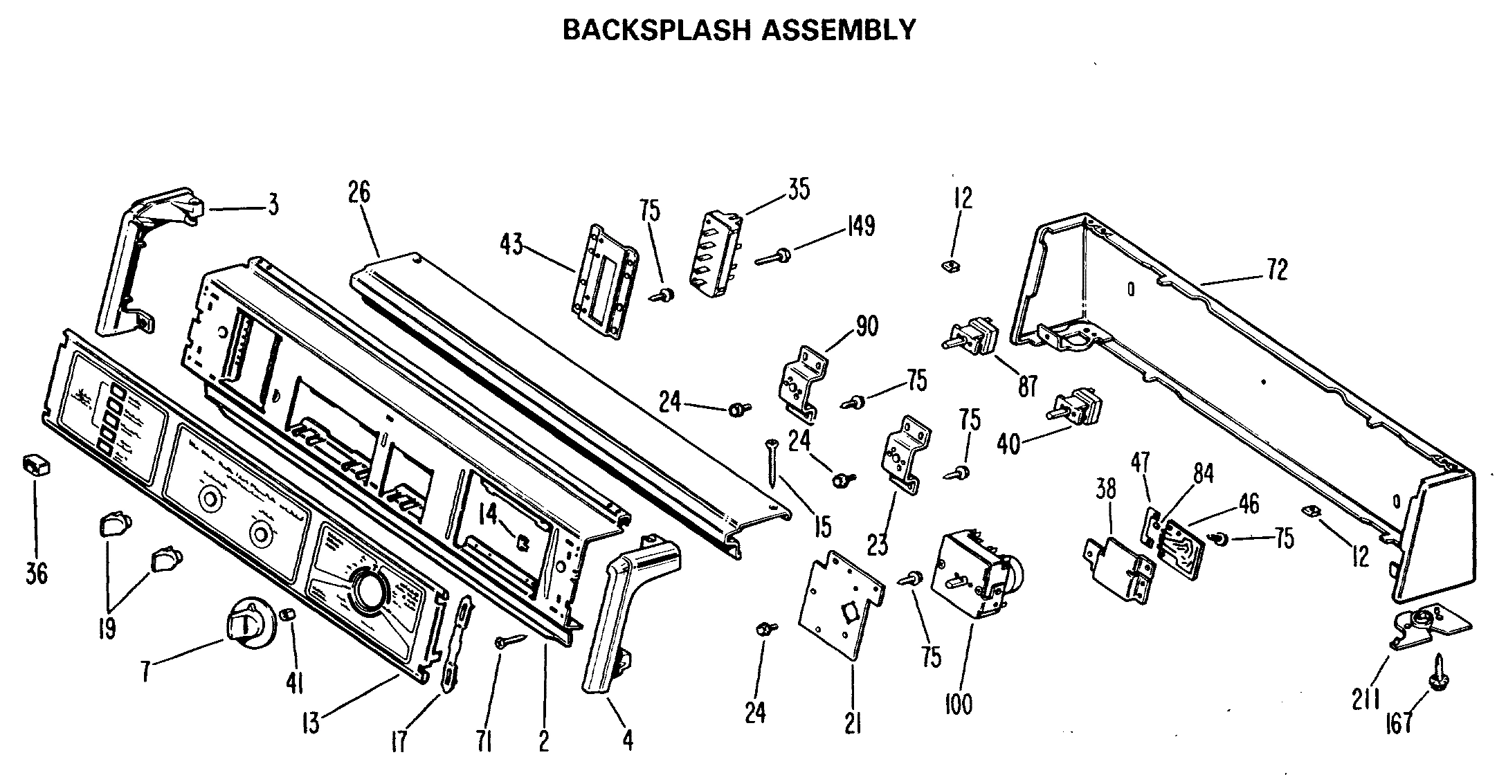 BACKSPLASH ASSEMBLY
