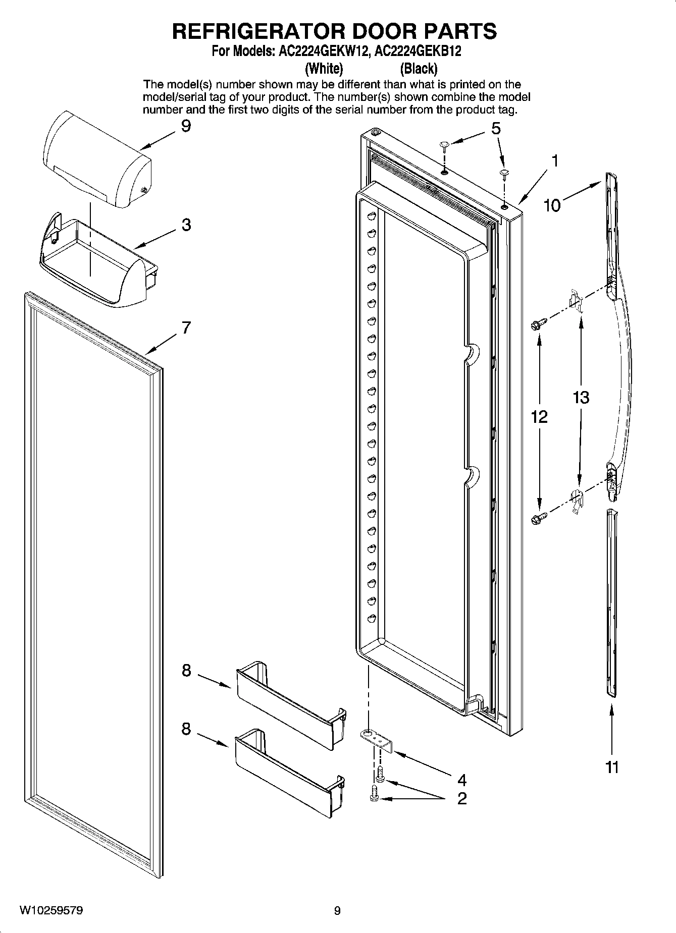 06 - REFRIGERATOR DOOR PARTS