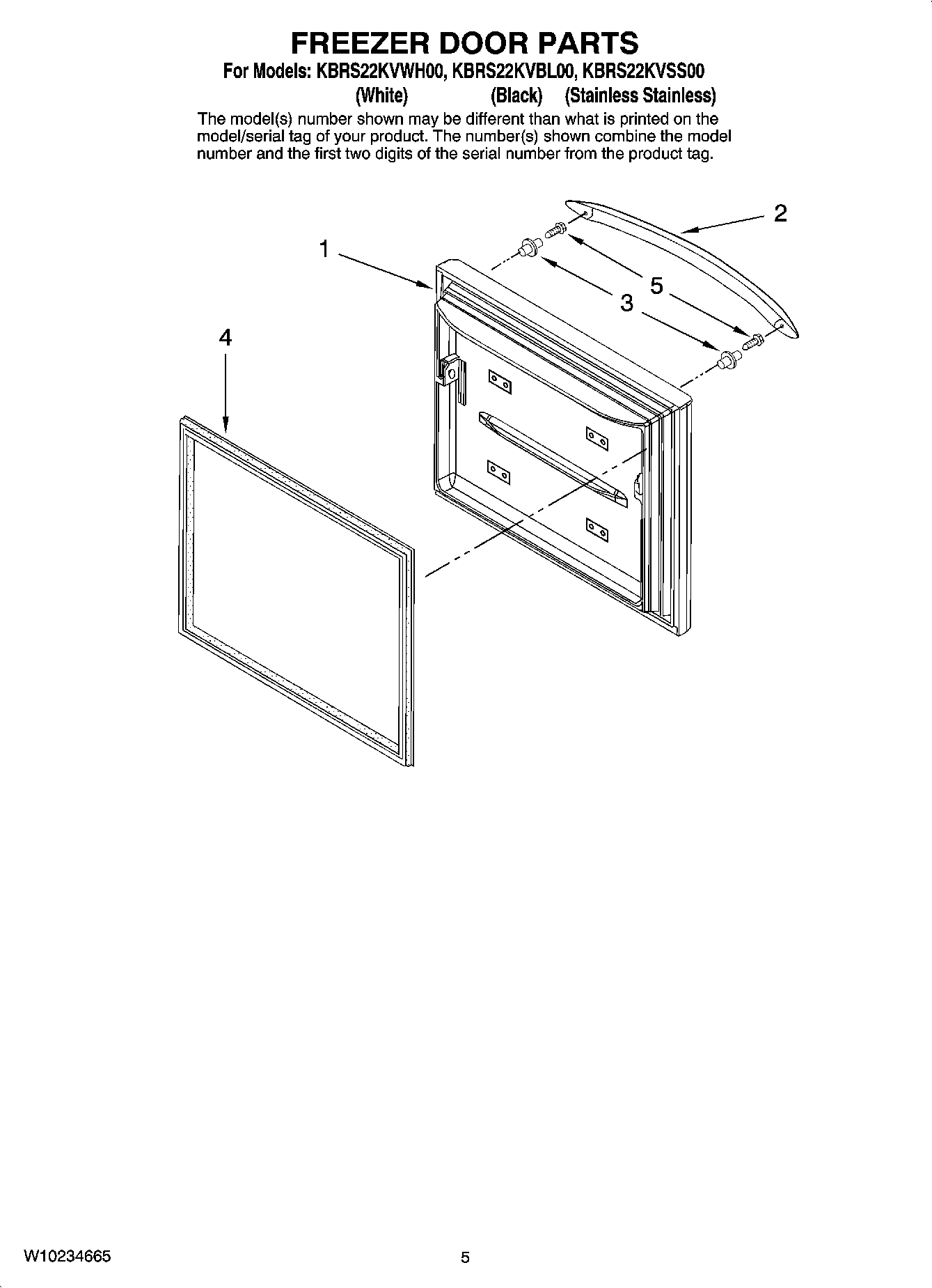 03 - FREEZER DOOR PARTS
