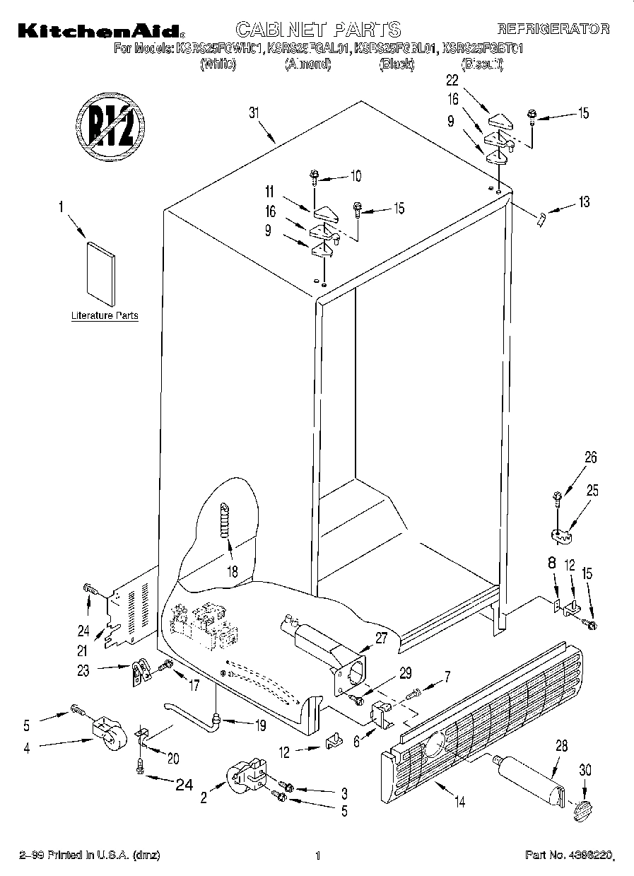 01 - CABINET, LITERATURE