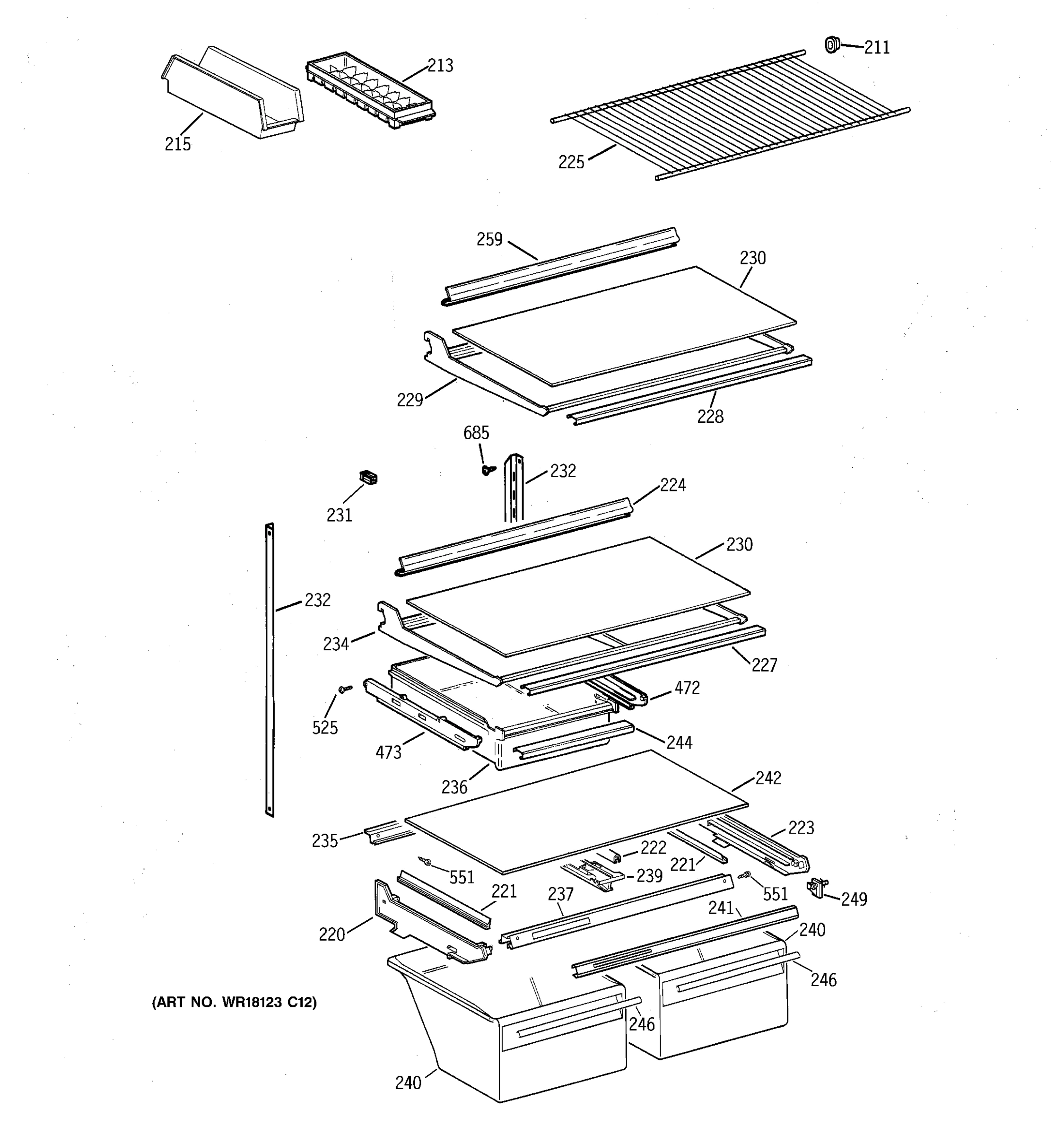 SHELF PARTS