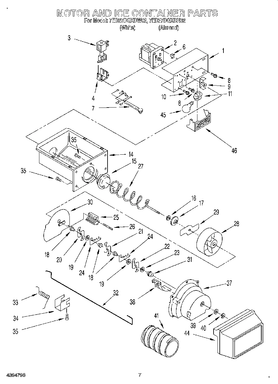 05 - MOTOR AND ICE CONTAINER