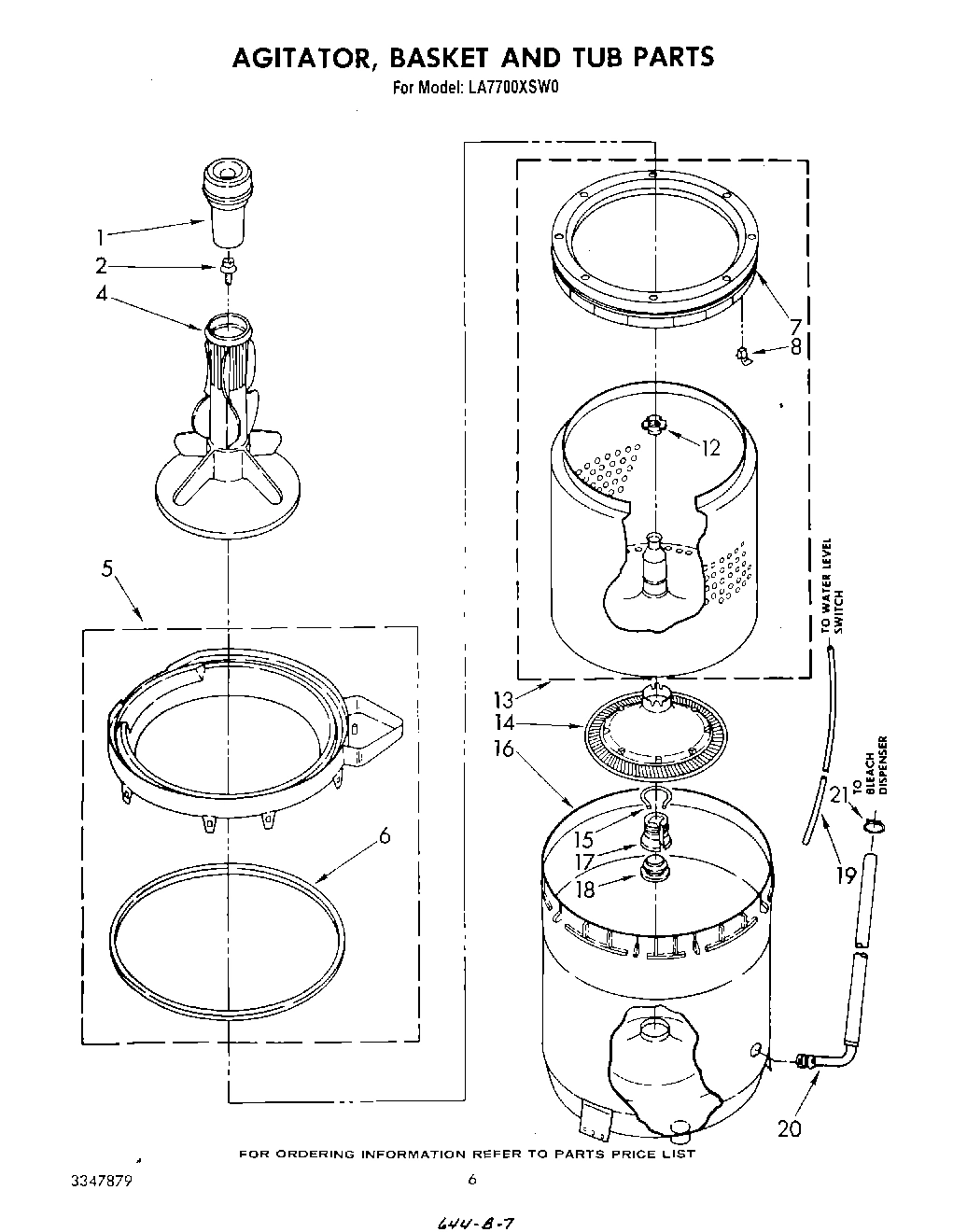 04 - AGITATOR, BASKET AND TUB