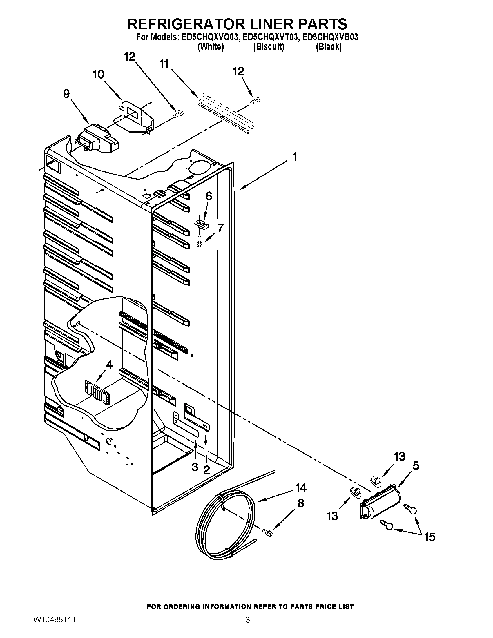 02 - REFRIGERATOR LINER PARTS