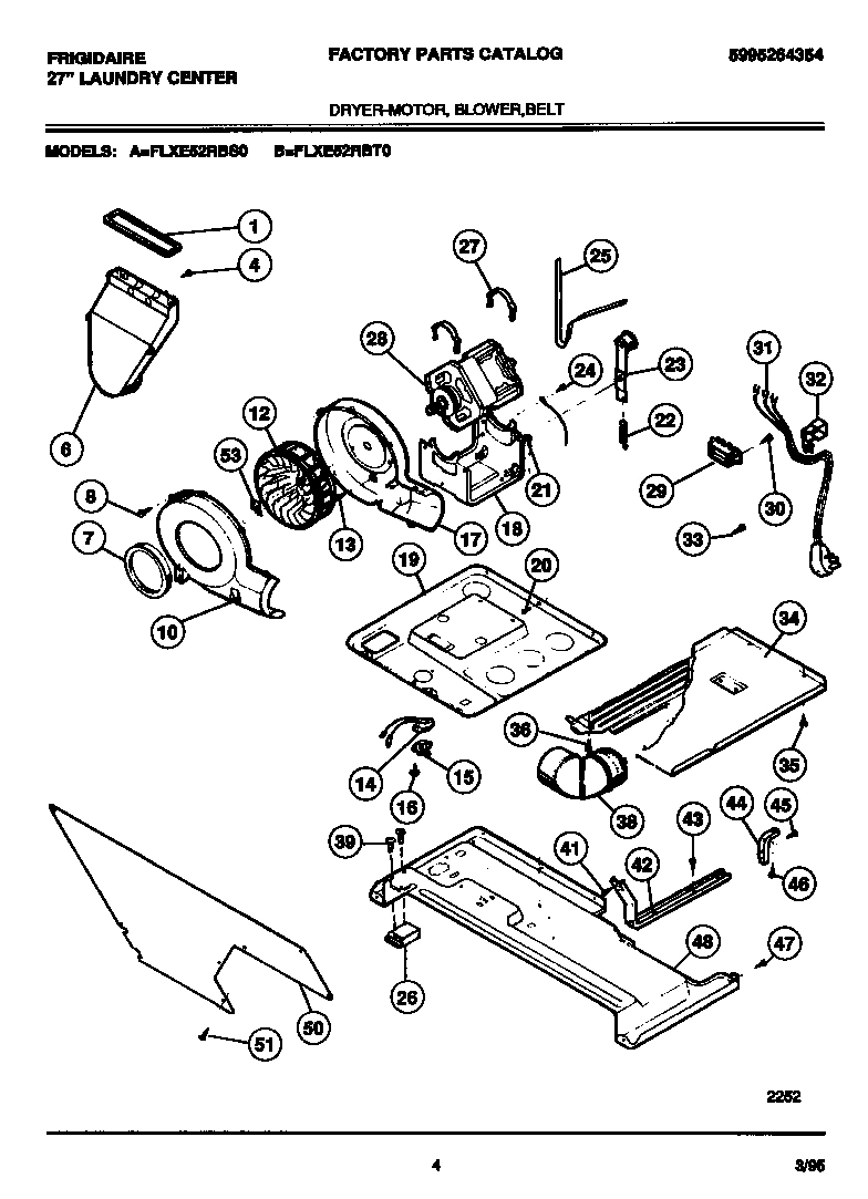 03 - DRYER-MOTOR, BLOWER, BELT