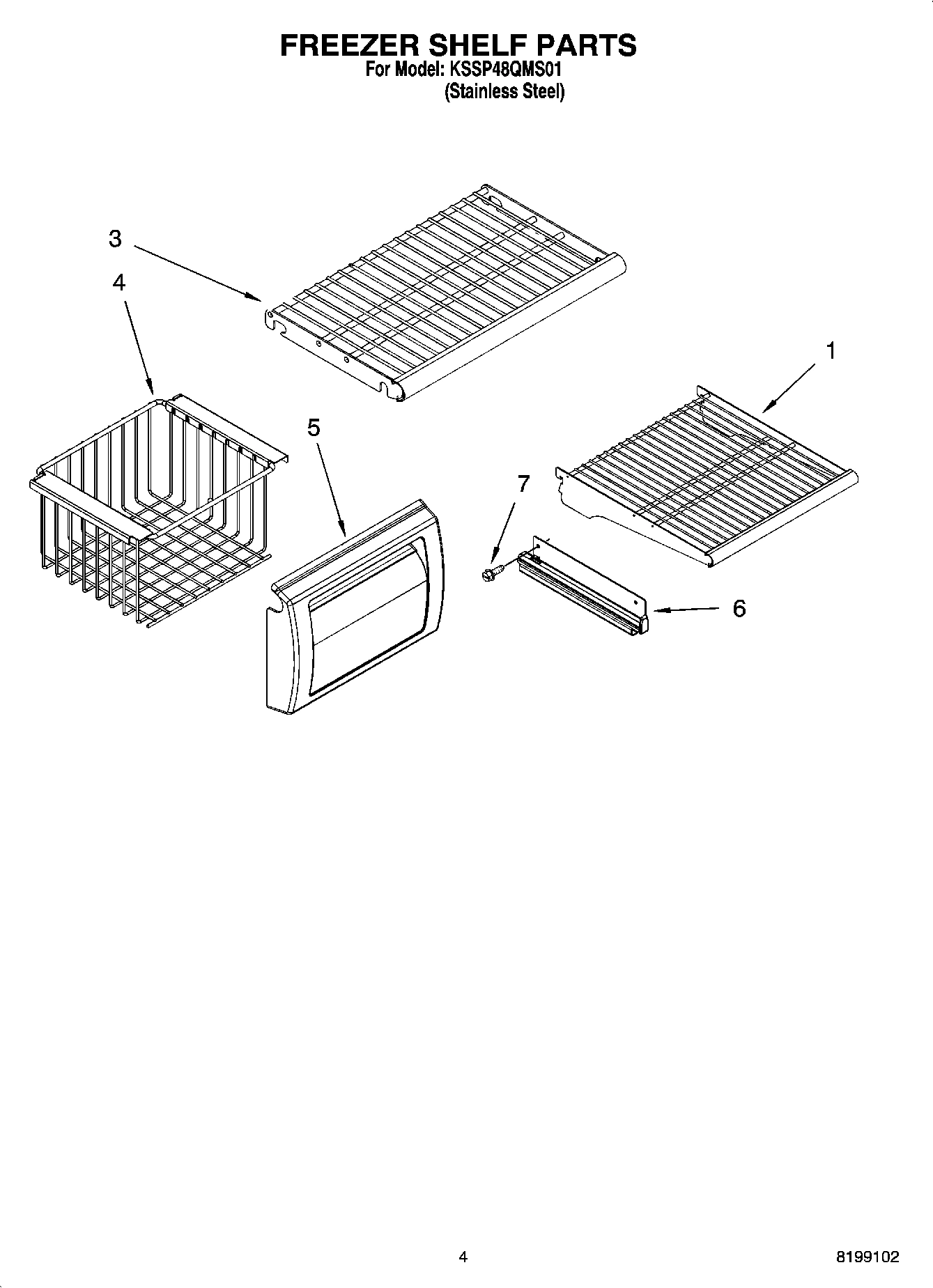 03 - FREEZER SHELF PARTS