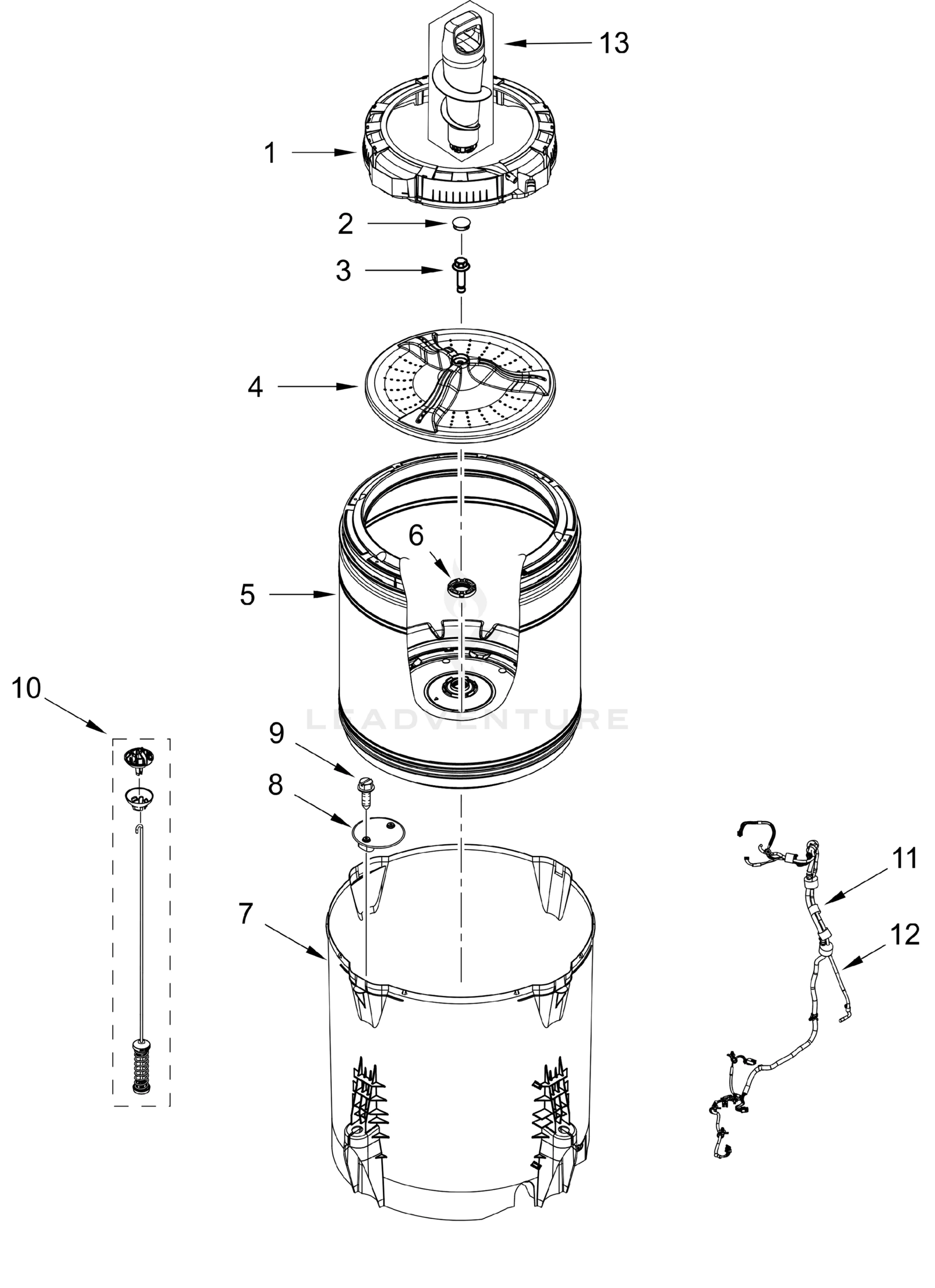 BASKET AND TUB PARTS