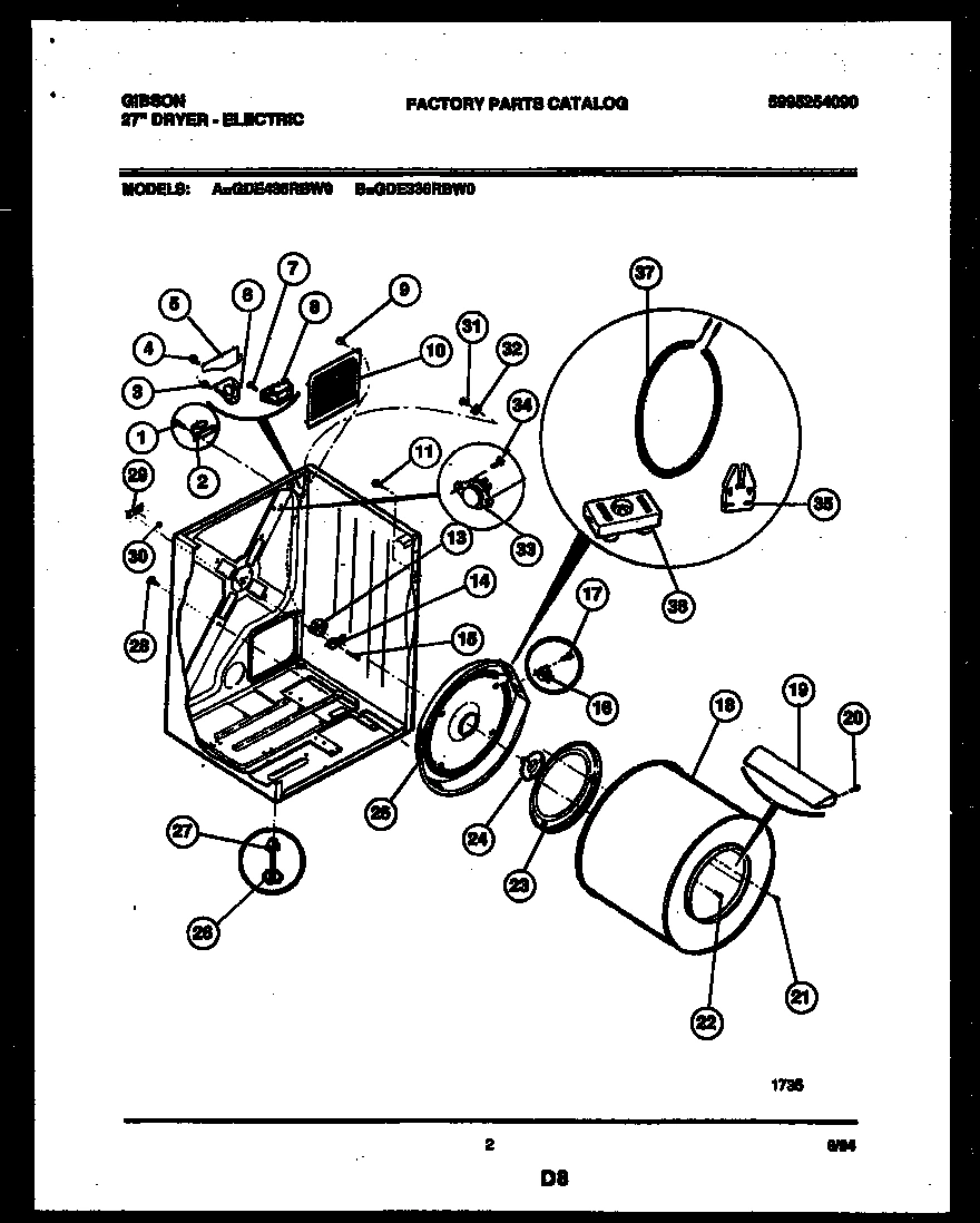 02 - CABINET AND COMPONENT PARTS