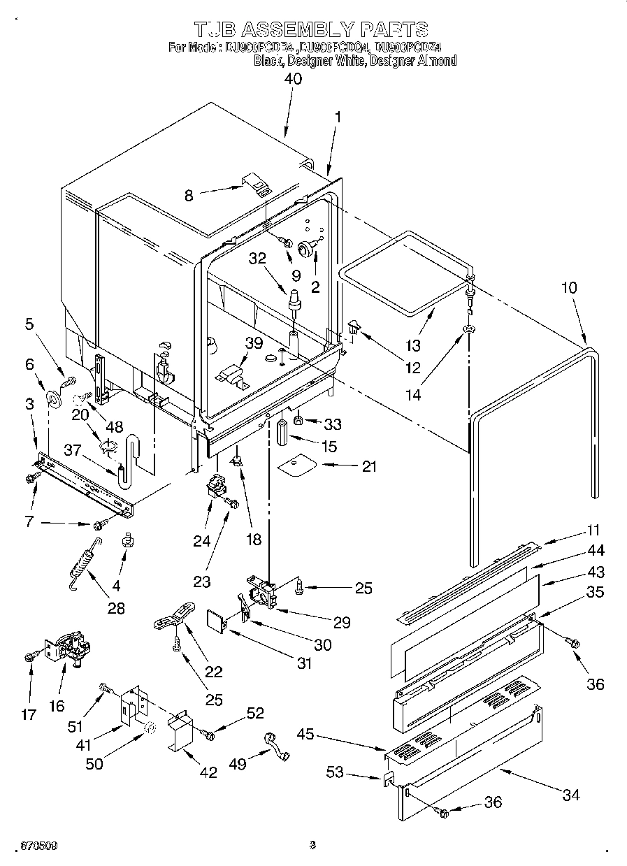 03 - TUB ASSEMBLY