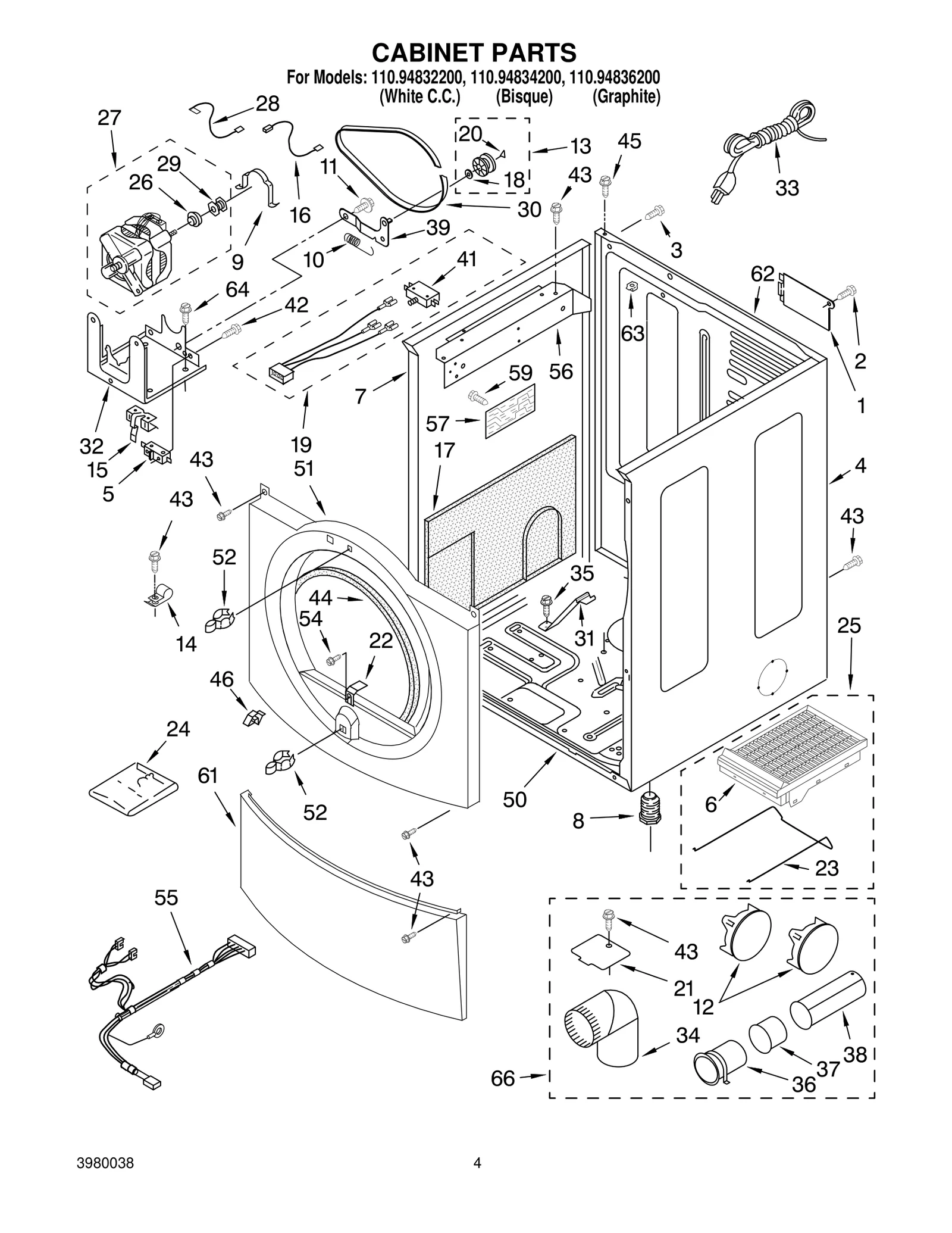 CABINET PARTS