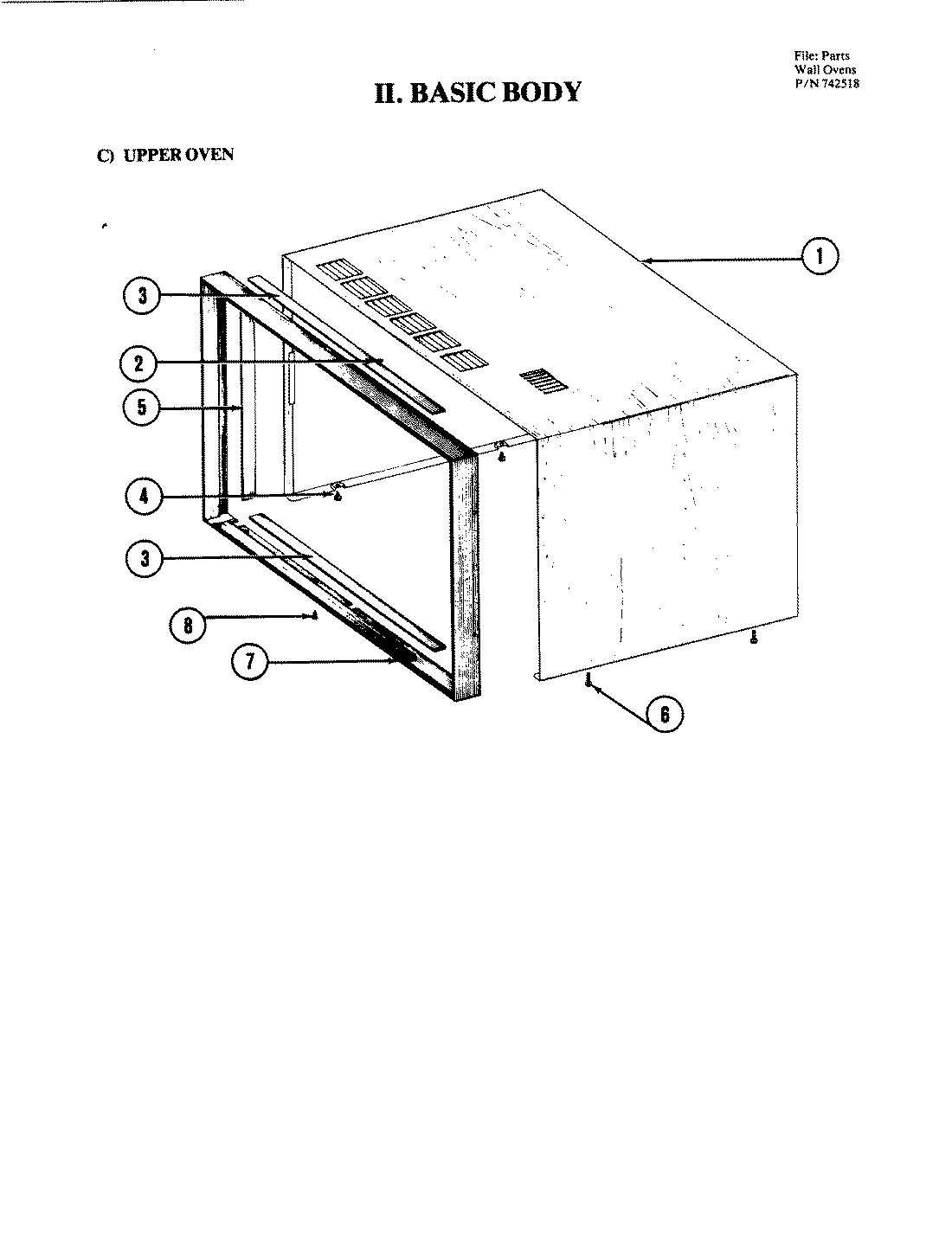 01 - BASIC BODY-UPPER OVEN