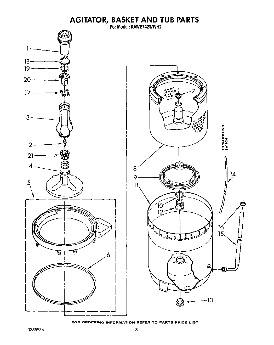 05 - AGITATOR, BASKET AND TUB
