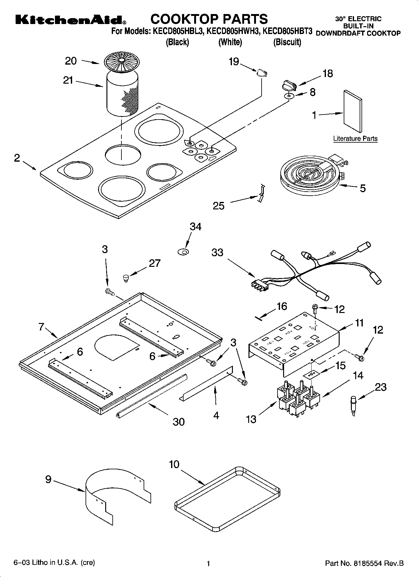 01 - COOKTOP PARTS
