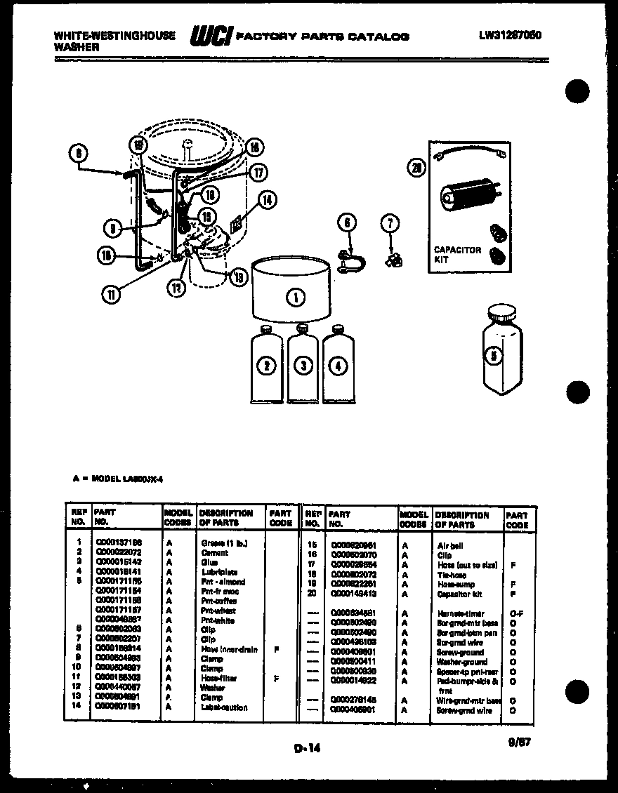 08 - WASHER AND MISCELLANEOUS PARTS