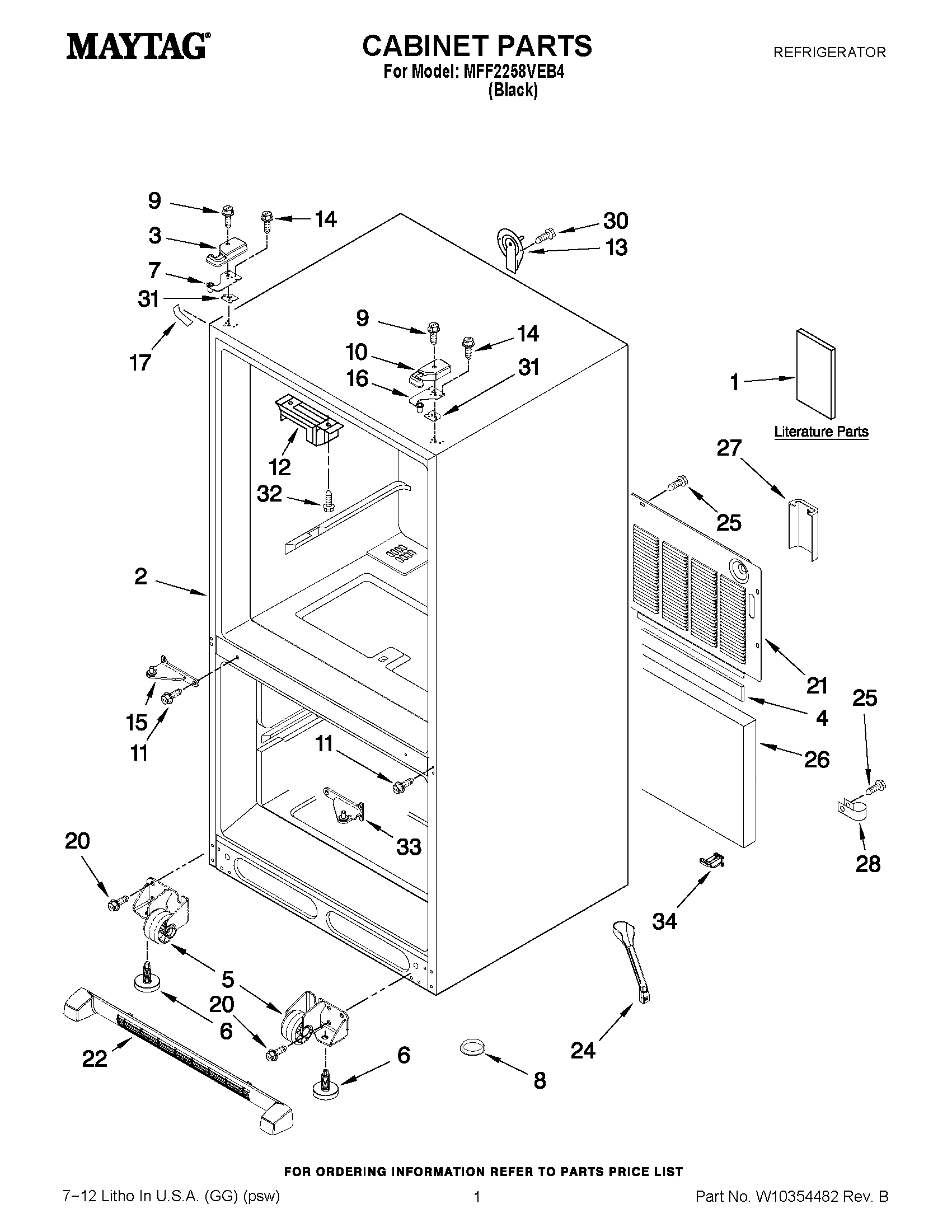 01 - CABINET PARTS