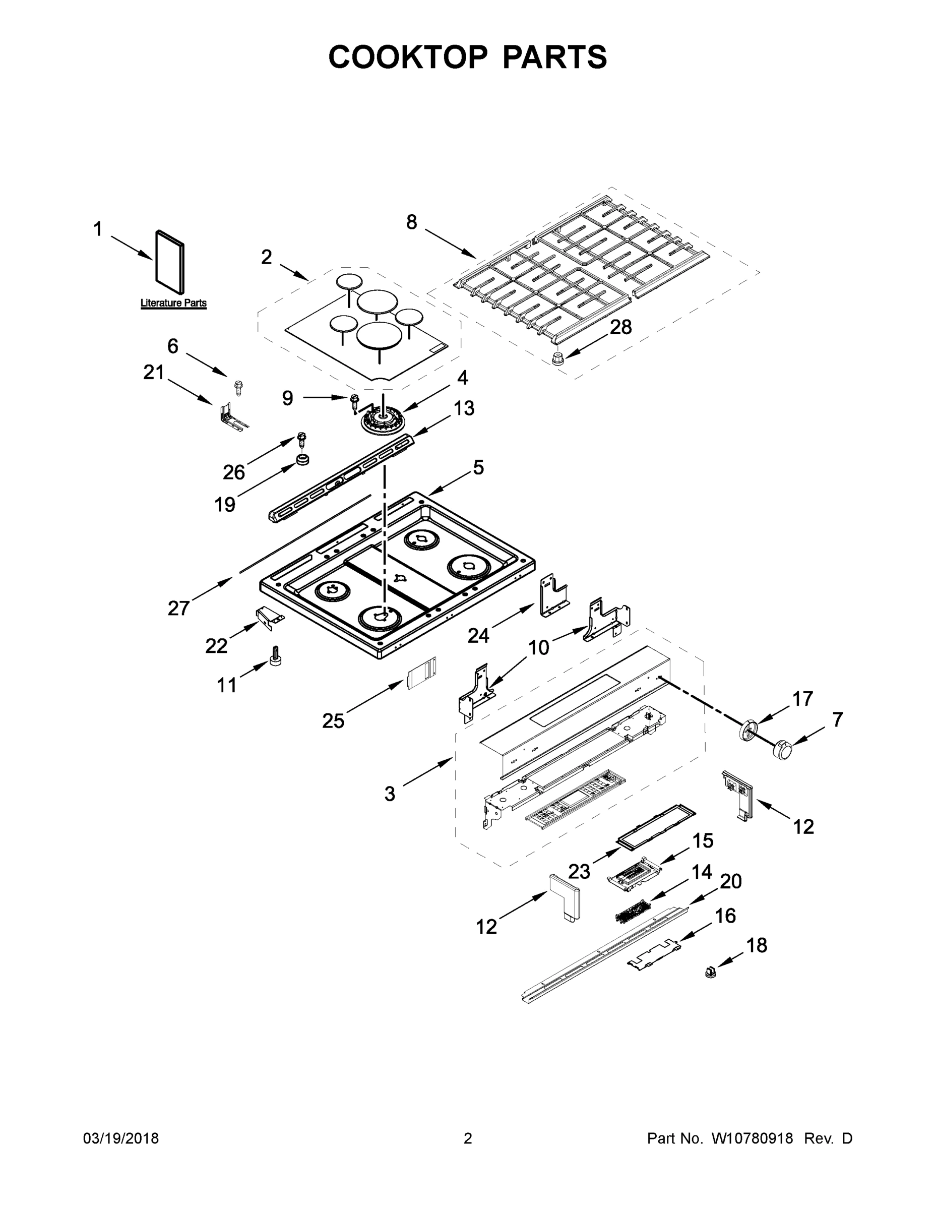 02 - COOKTOP PARTS