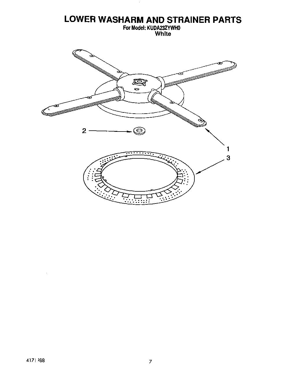 05 - LOWER WASHARM AND STRAINER