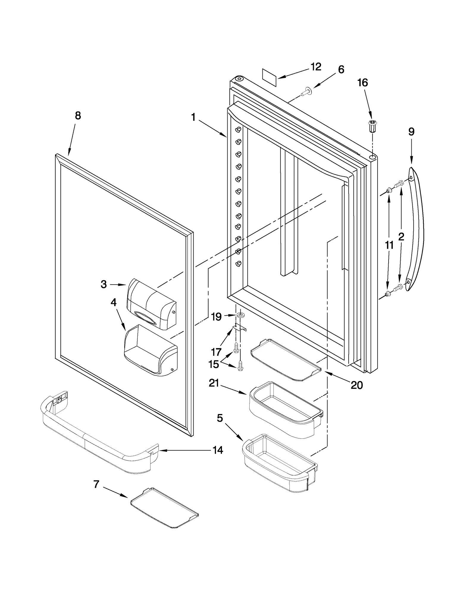 REFRIGERATOR DOOR PARTS