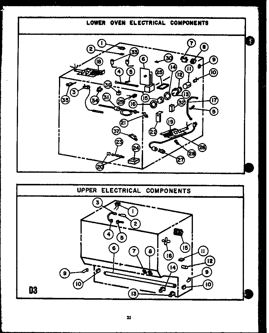 07 - LOWER OVEN ELECTRICAL COMPONENTS