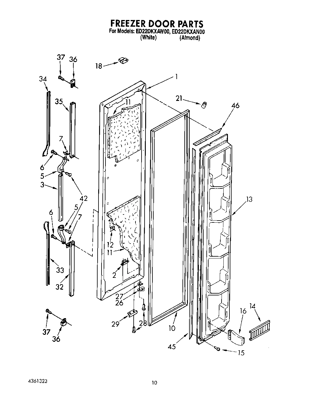 08 - FREEZER DOOR, LIT/OPTIONAL