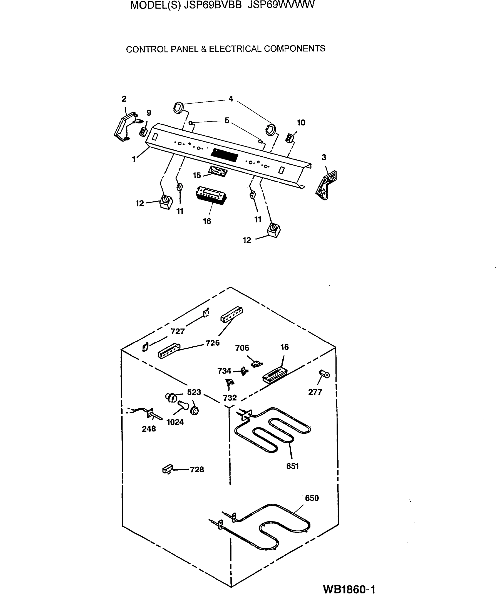 CONTROL PANEL & ELECTRICAL COMPONENTS