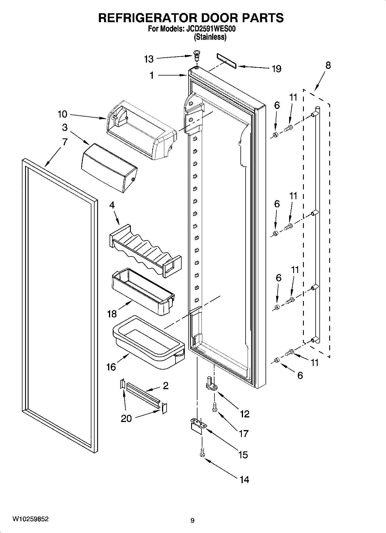 06 - REFRIGERATOR DOOR PARTS