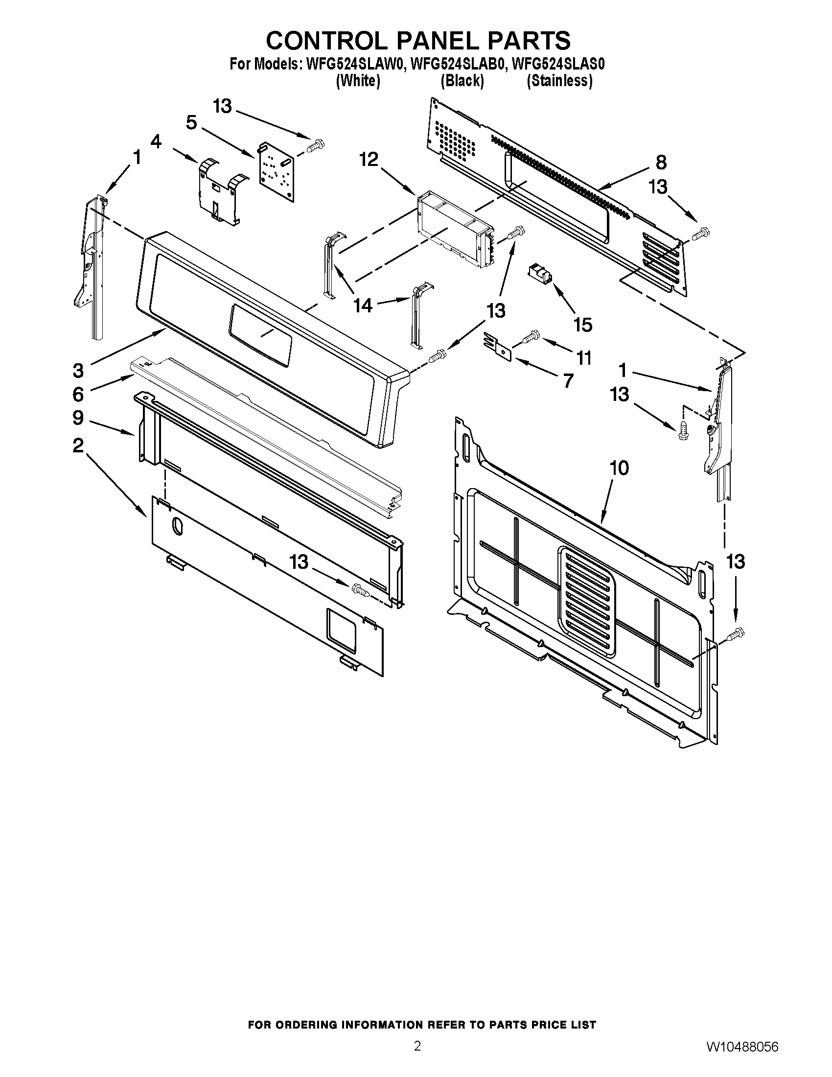 02 - CONTROL PANEL PARTS