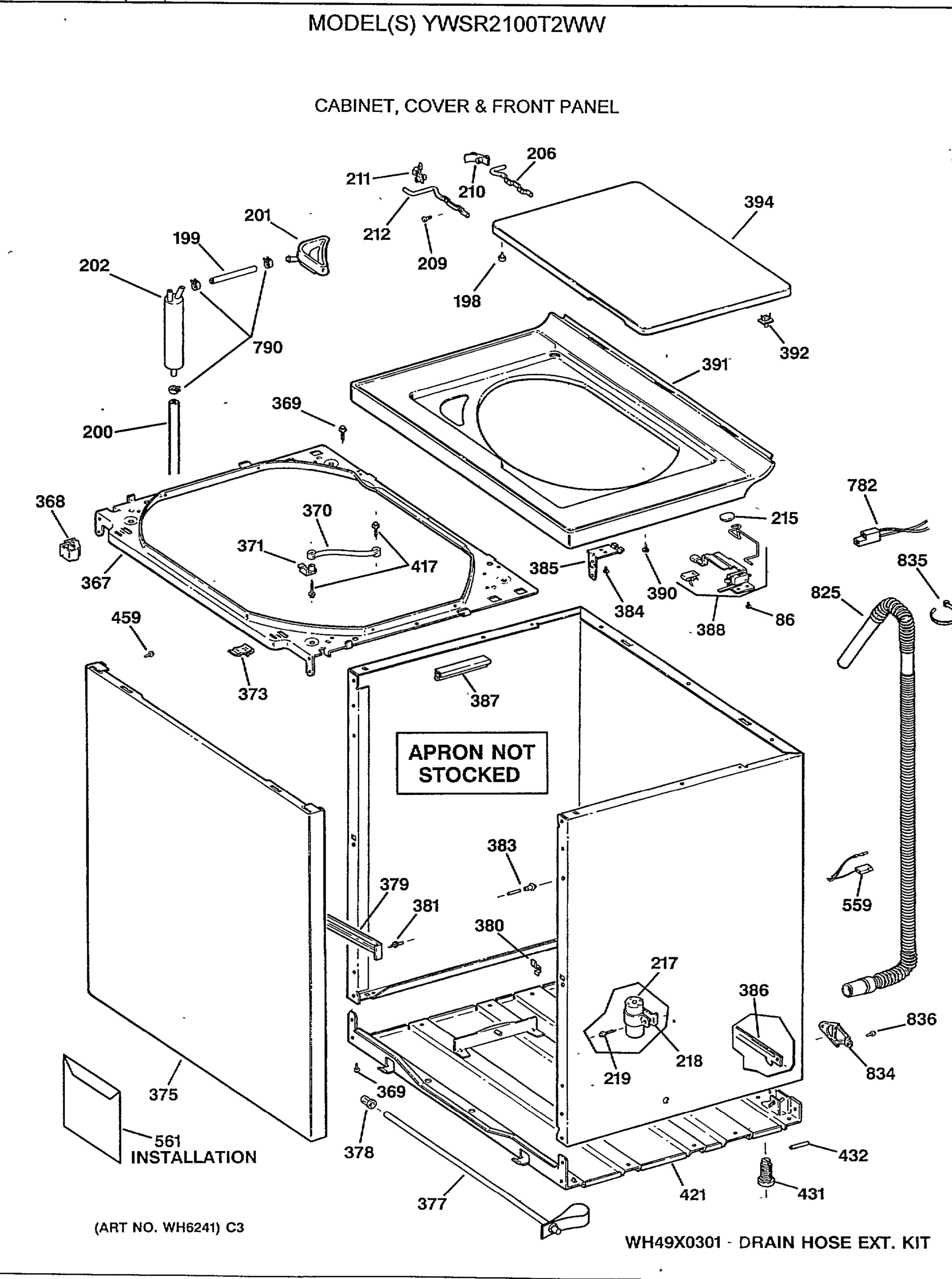 CABINET, COVER & FRONT PANEL