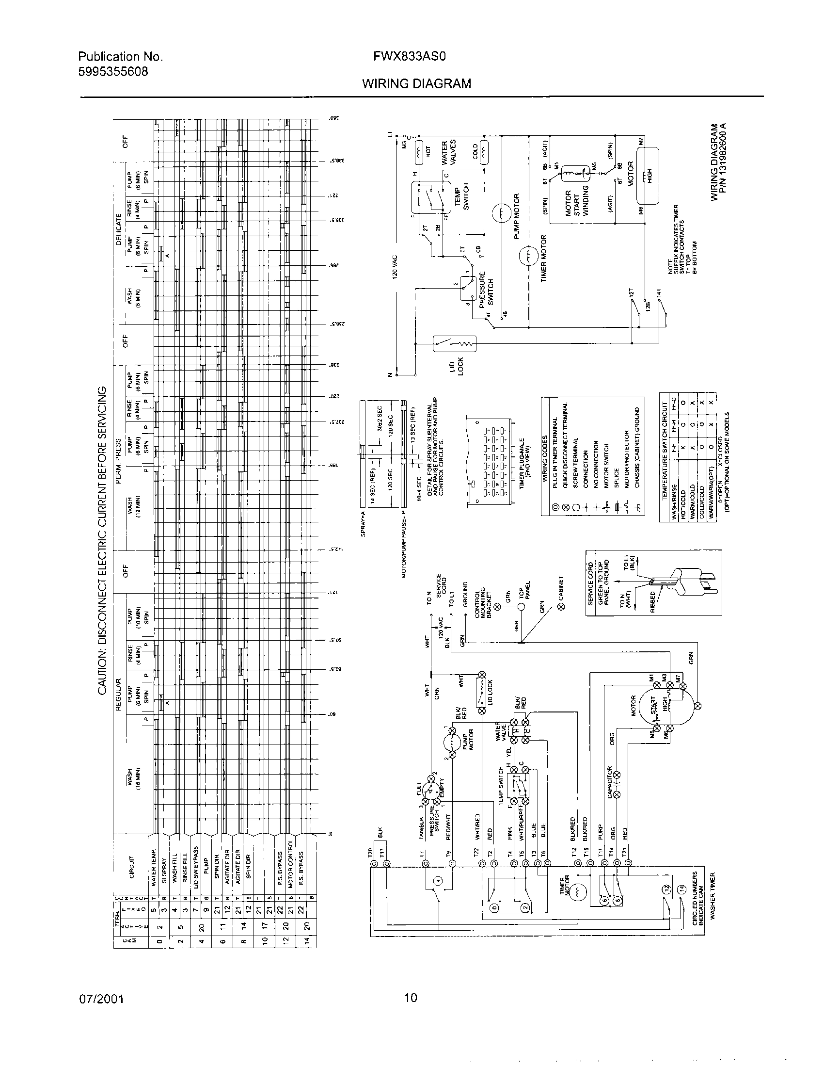 10 - 131982600 WIRING DIAGRAM