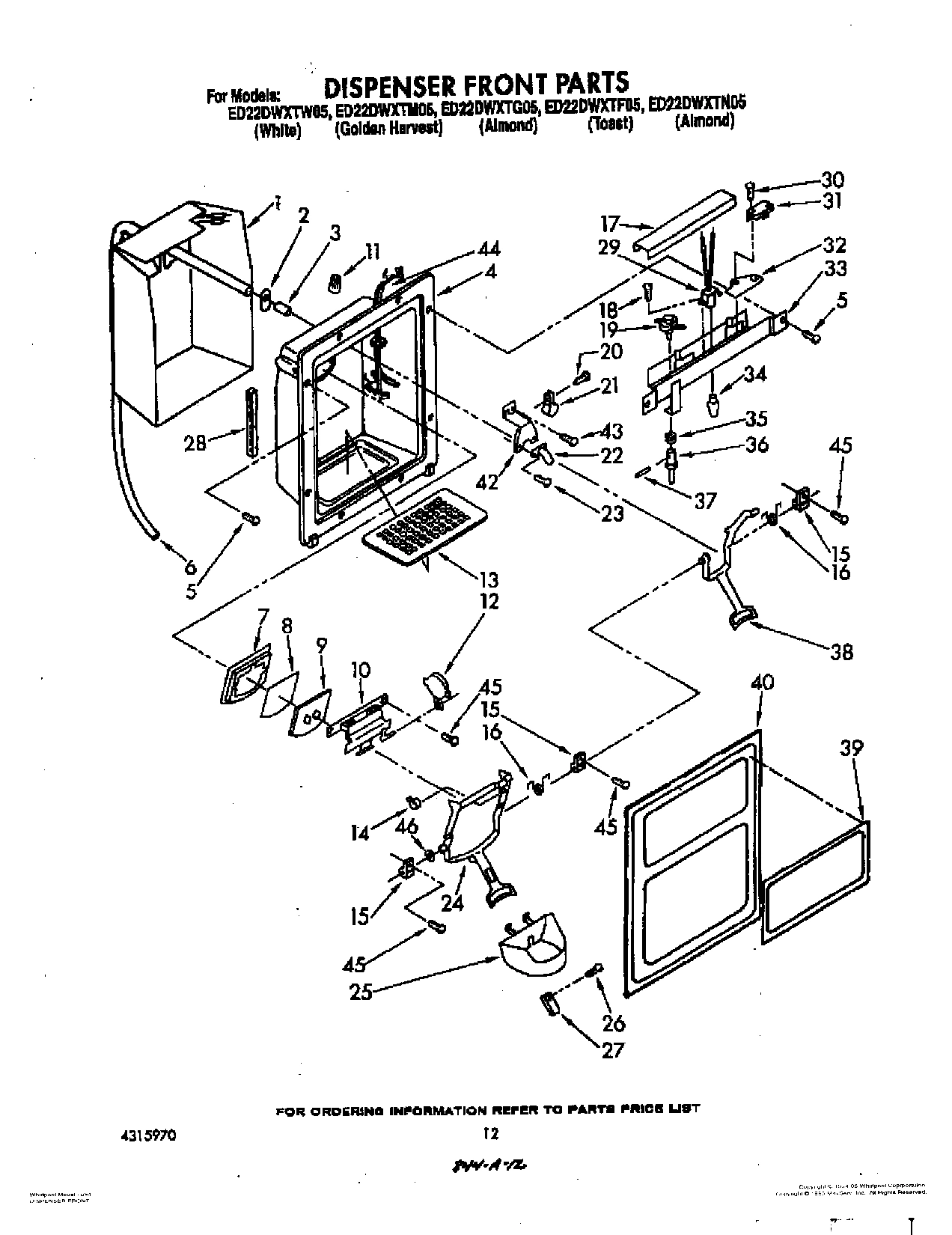 09 - DISPENSER FRONT
