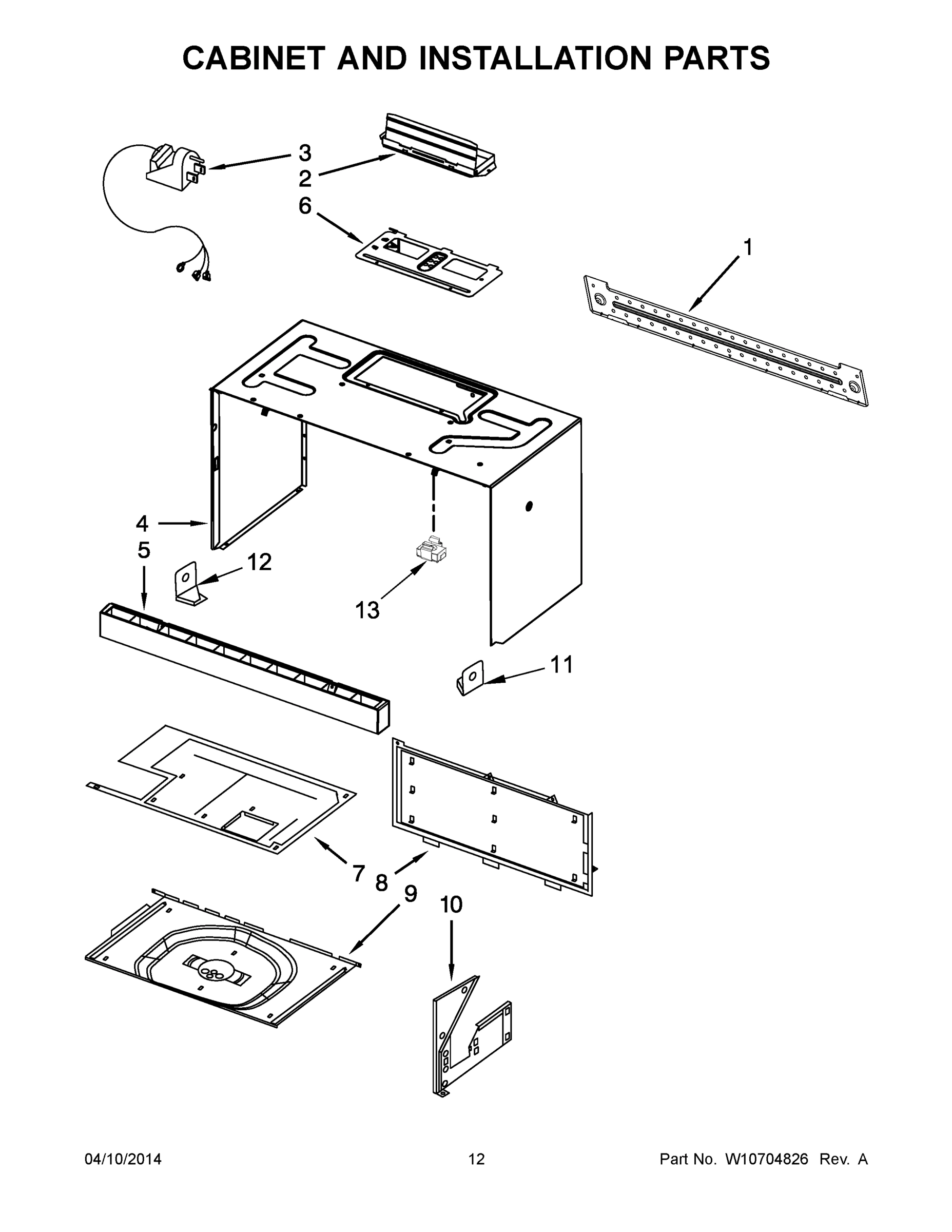 07 - CABINET AND INSTALLATION PARTS