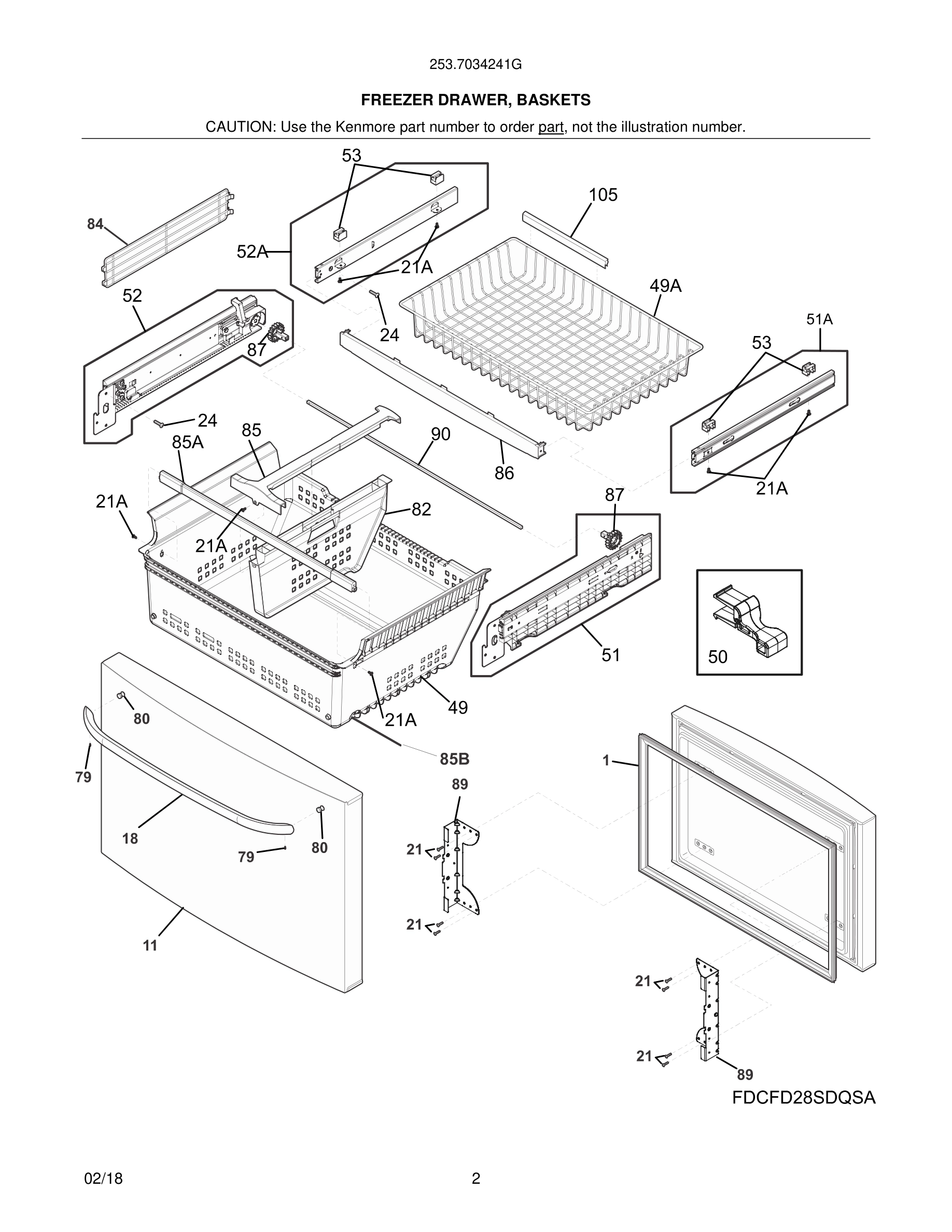 03 - FREEZER DRAWER, BASKETS
