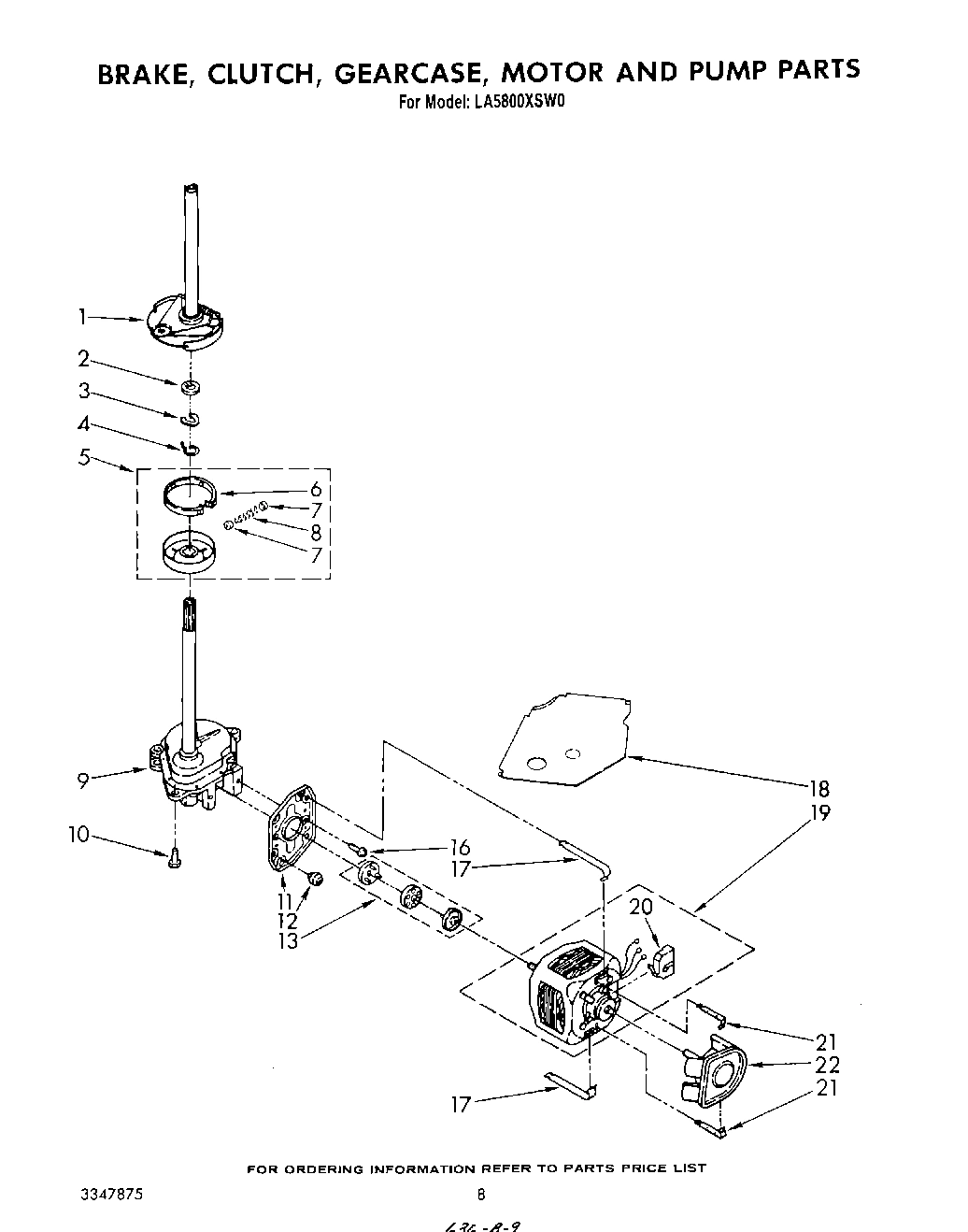 06 - BRAKE, CLUTCH, GEARCASE, MOTOR AND PUMP
