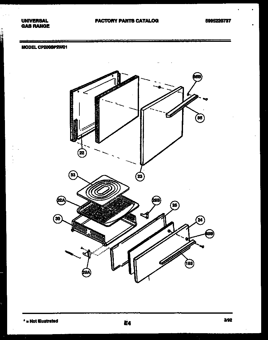 03 - DOOR AND BROILER DRAWER PARTS
