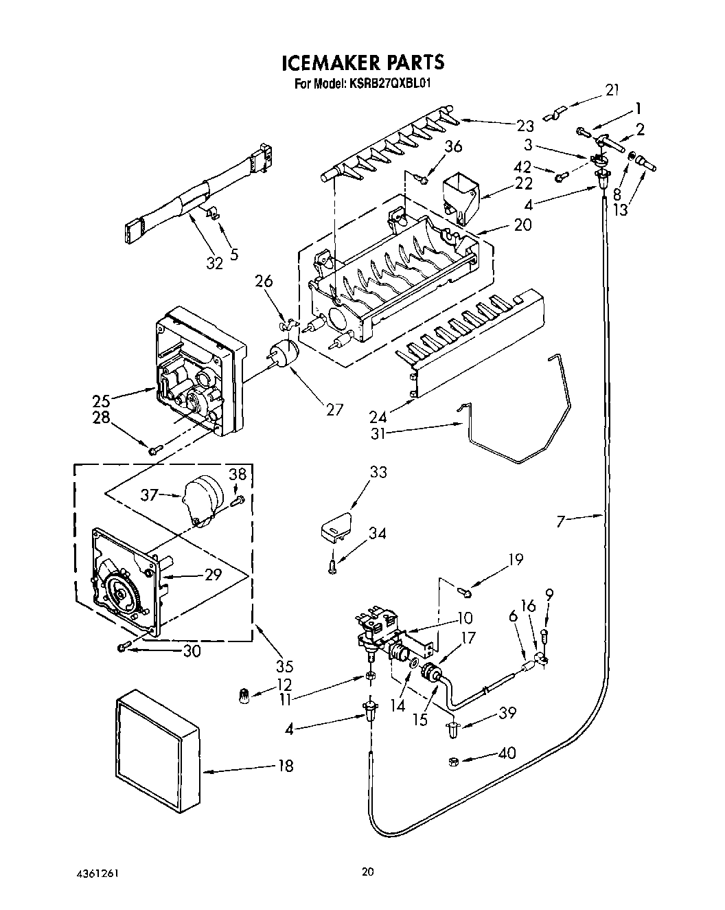 13 - ICEMAKER, LIT/OPTIONAL