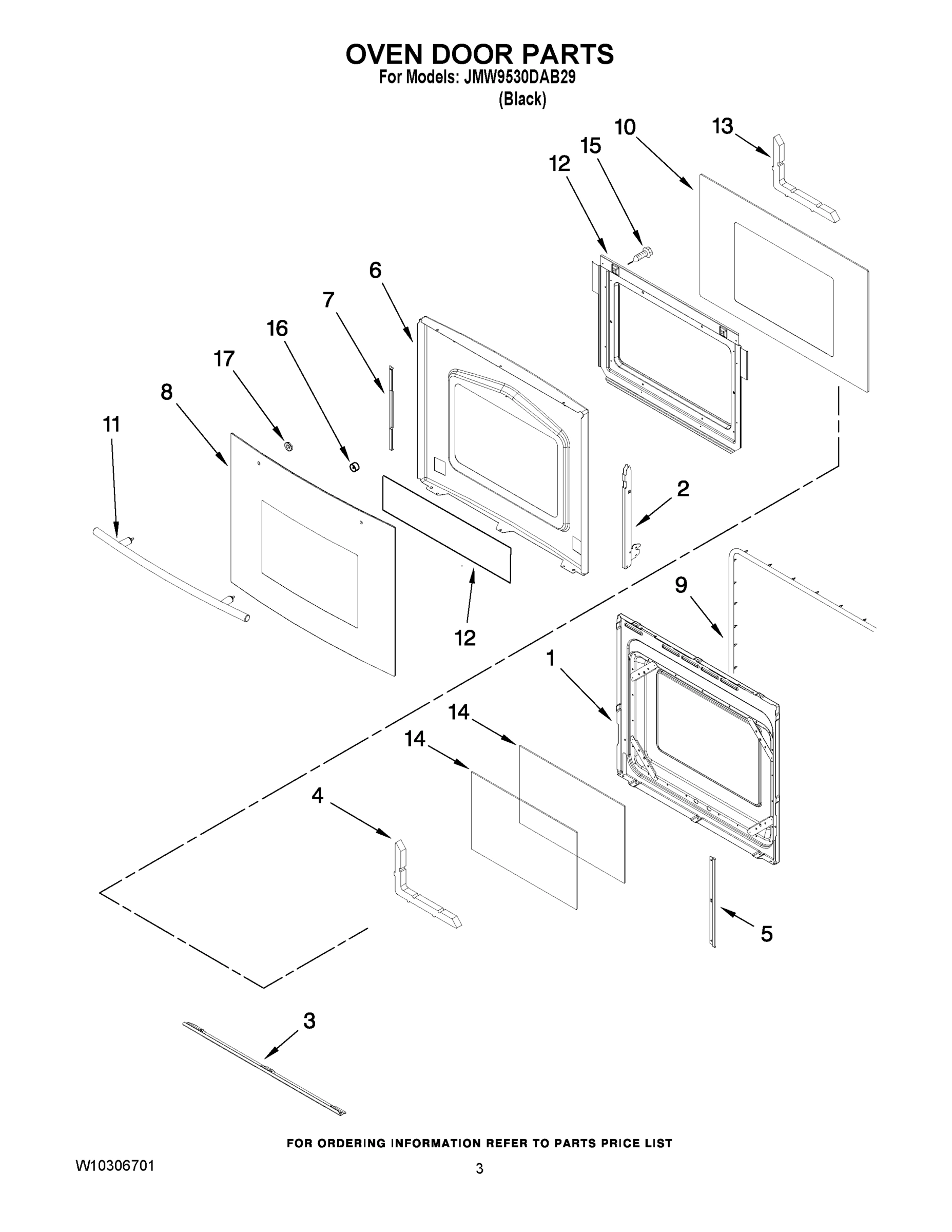 02 - OVEN DOOR PARTS