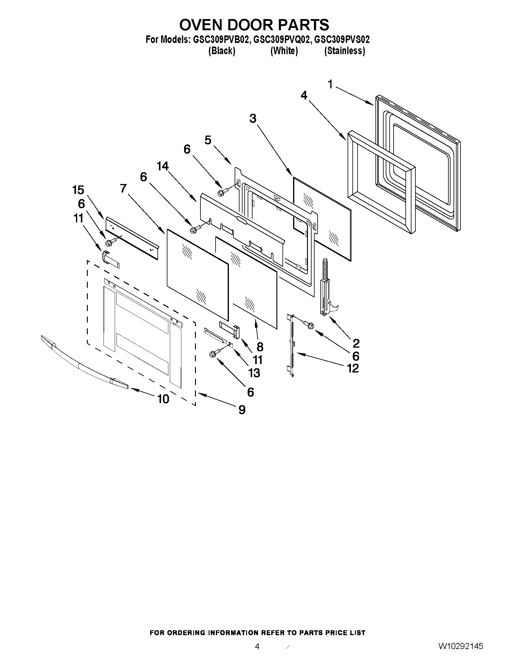 03 - OVEN DOOR PARTS