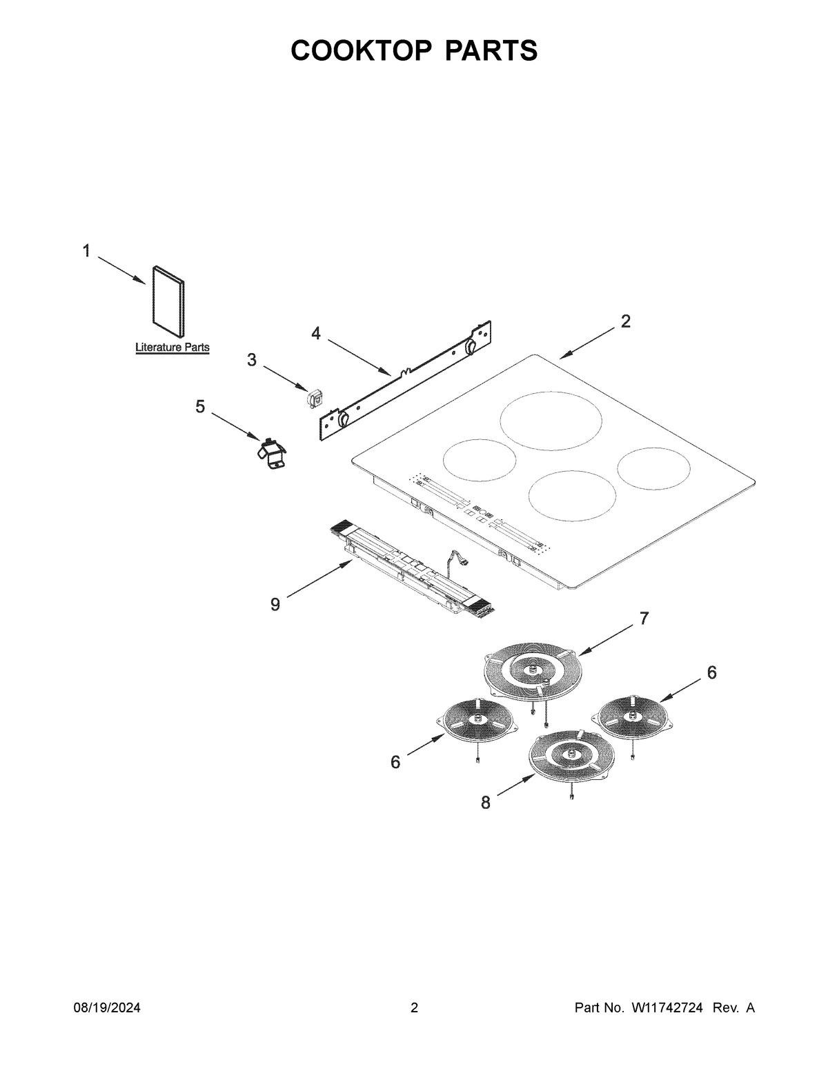 02 - COOKTOP PARTS