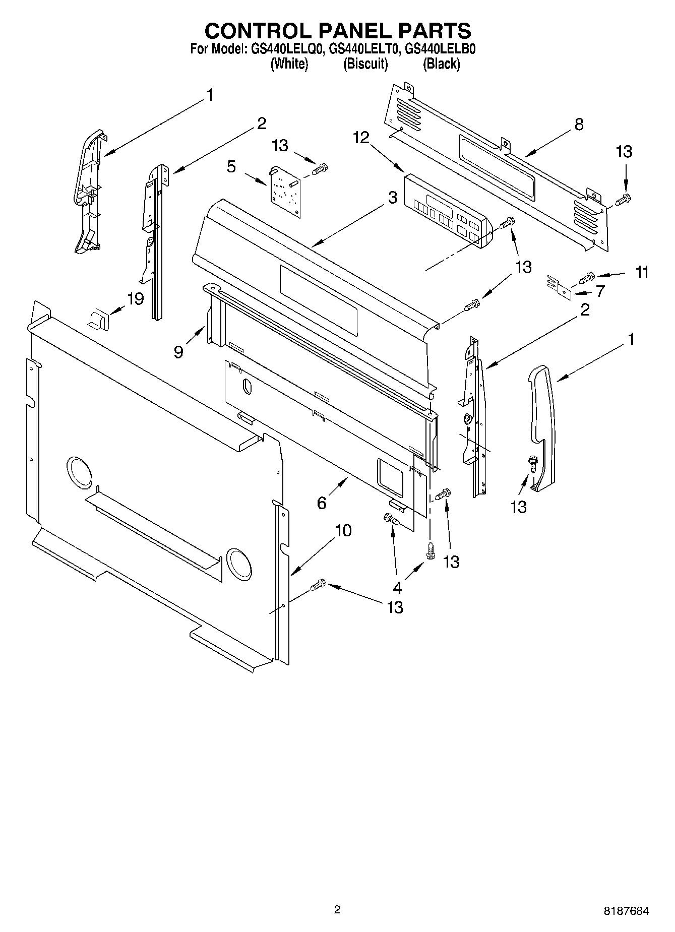 02 - CONTROL PANEL PARTS