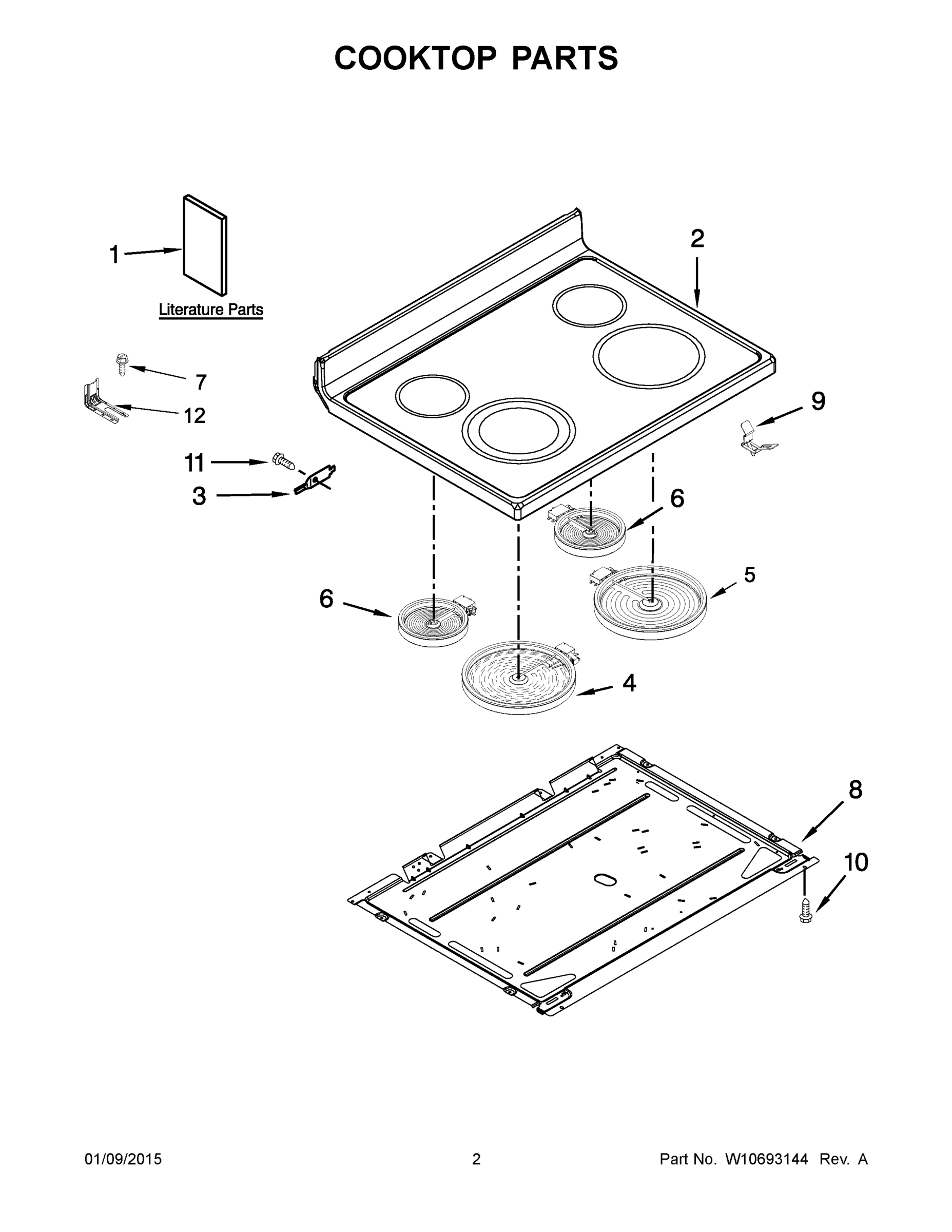 02 - COOKTOP PARTS