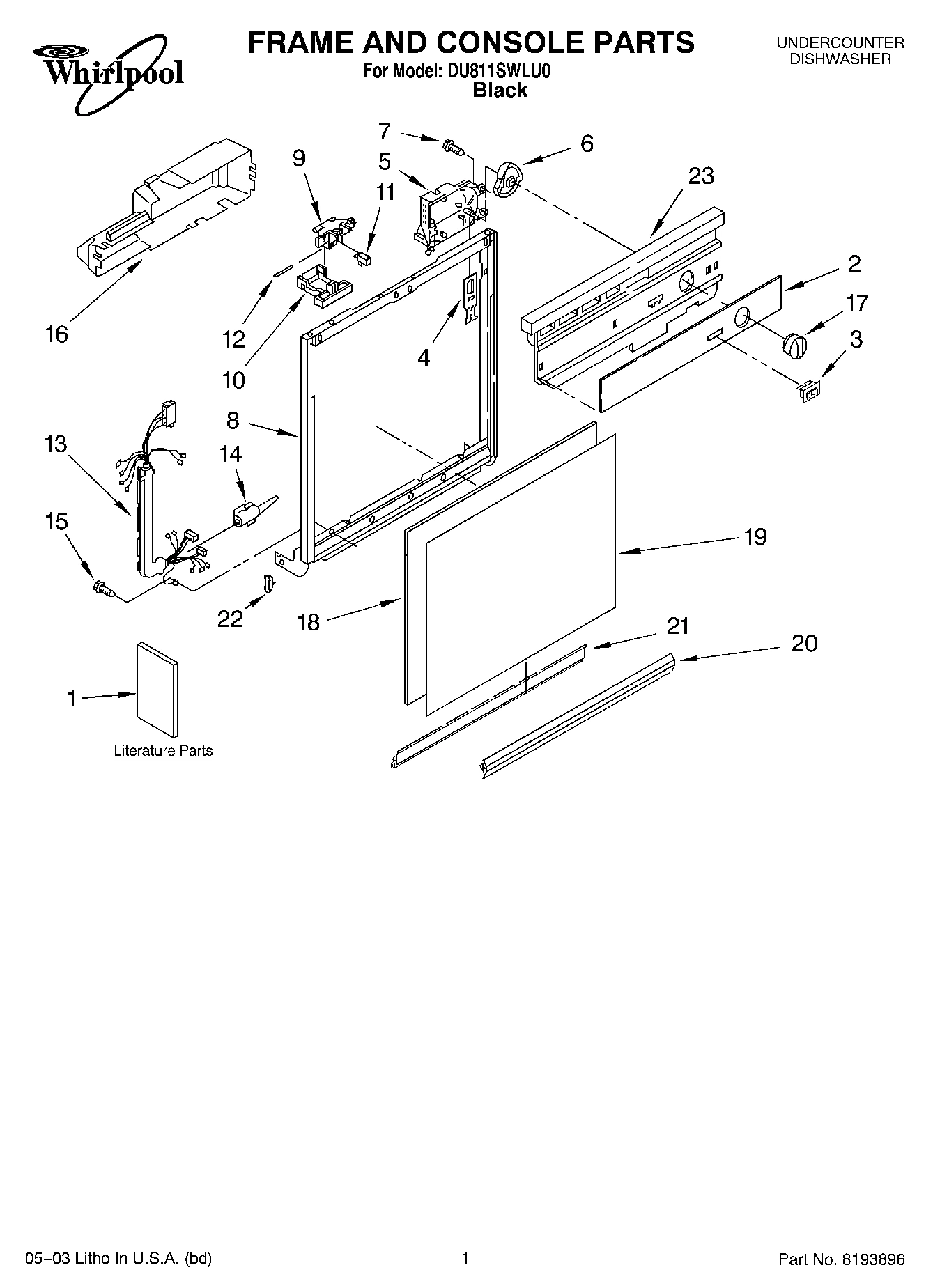 01 - FRAME AND CONSOLE PARTS