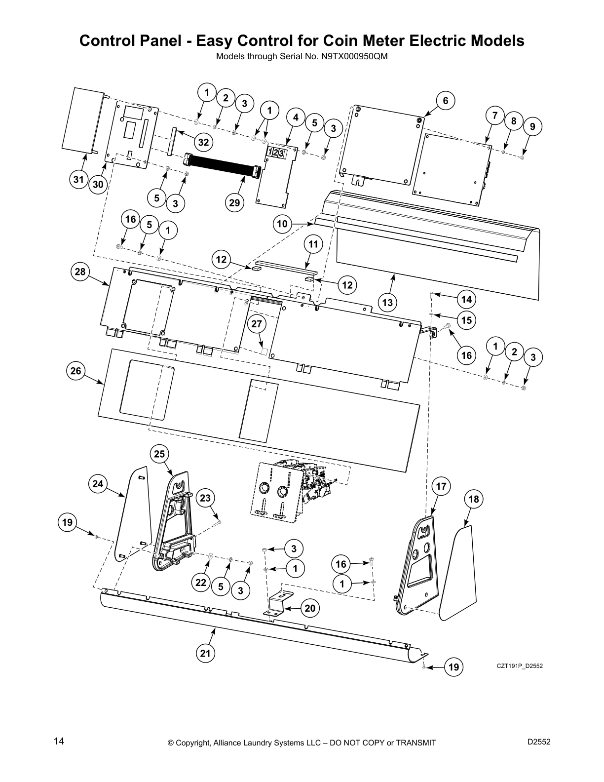 Control Panel - Easy Control for Coin Meter Electric Models