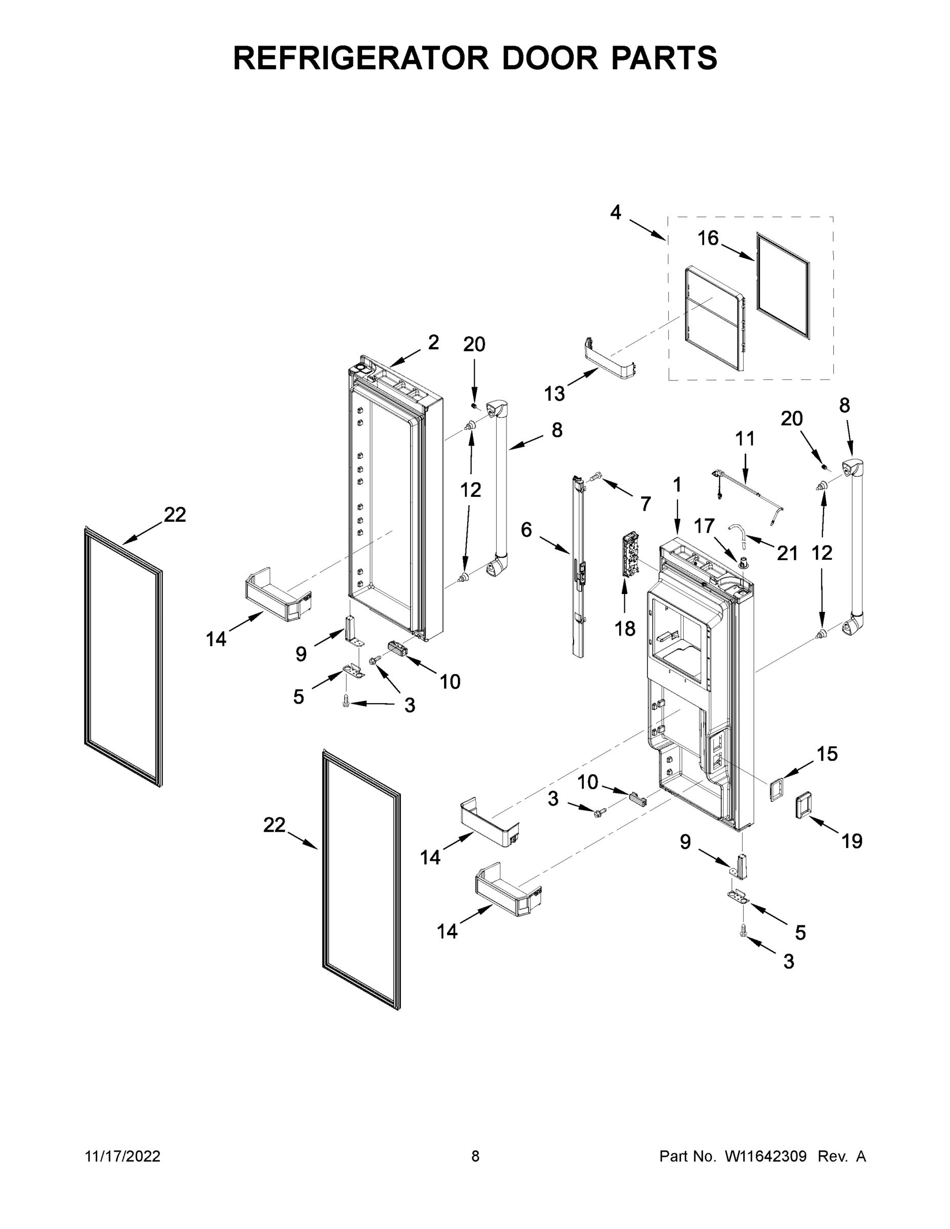 05 - REFRIGERATOR DOOR PARTS
