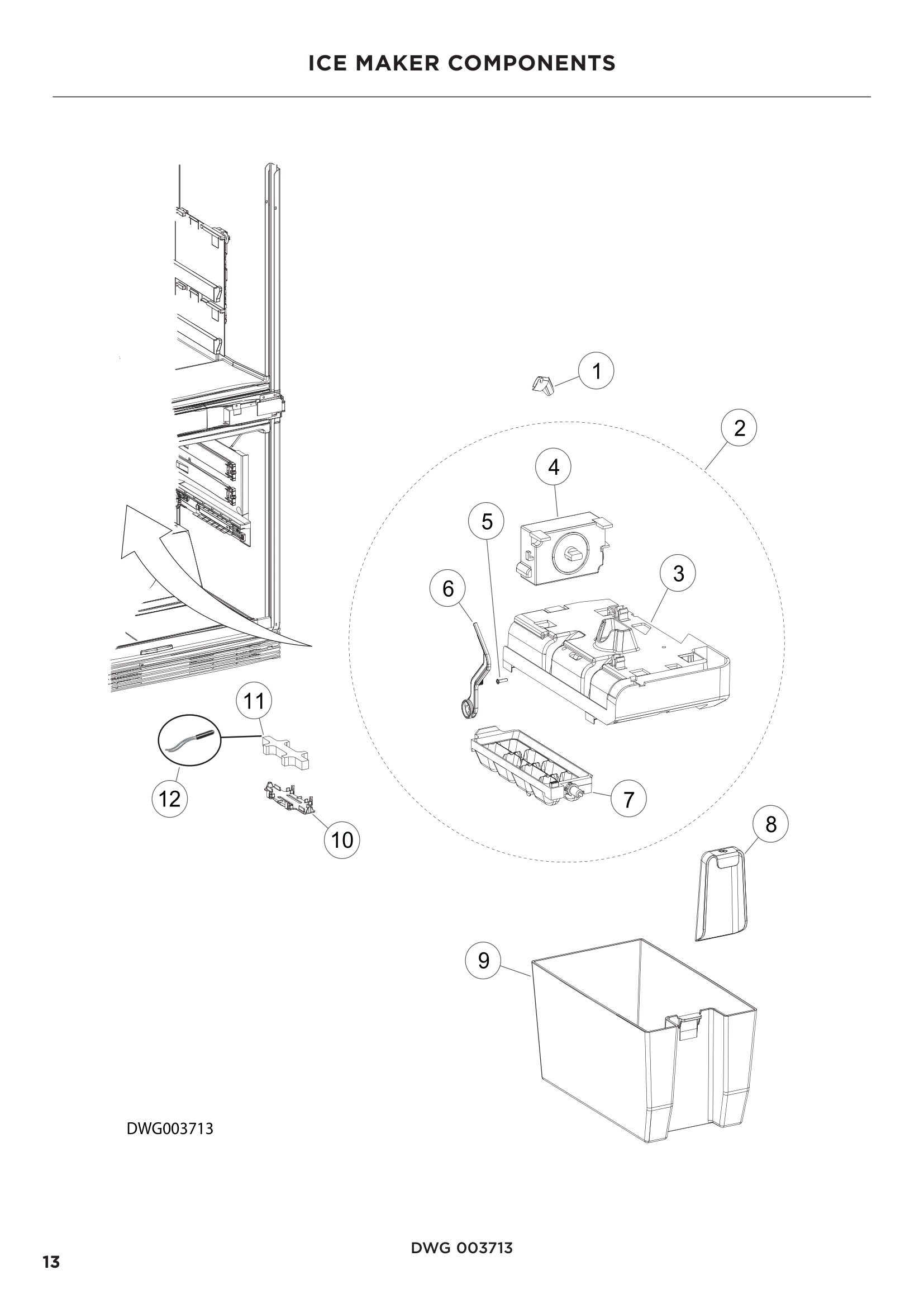 ICE MAKER COMPONENTS