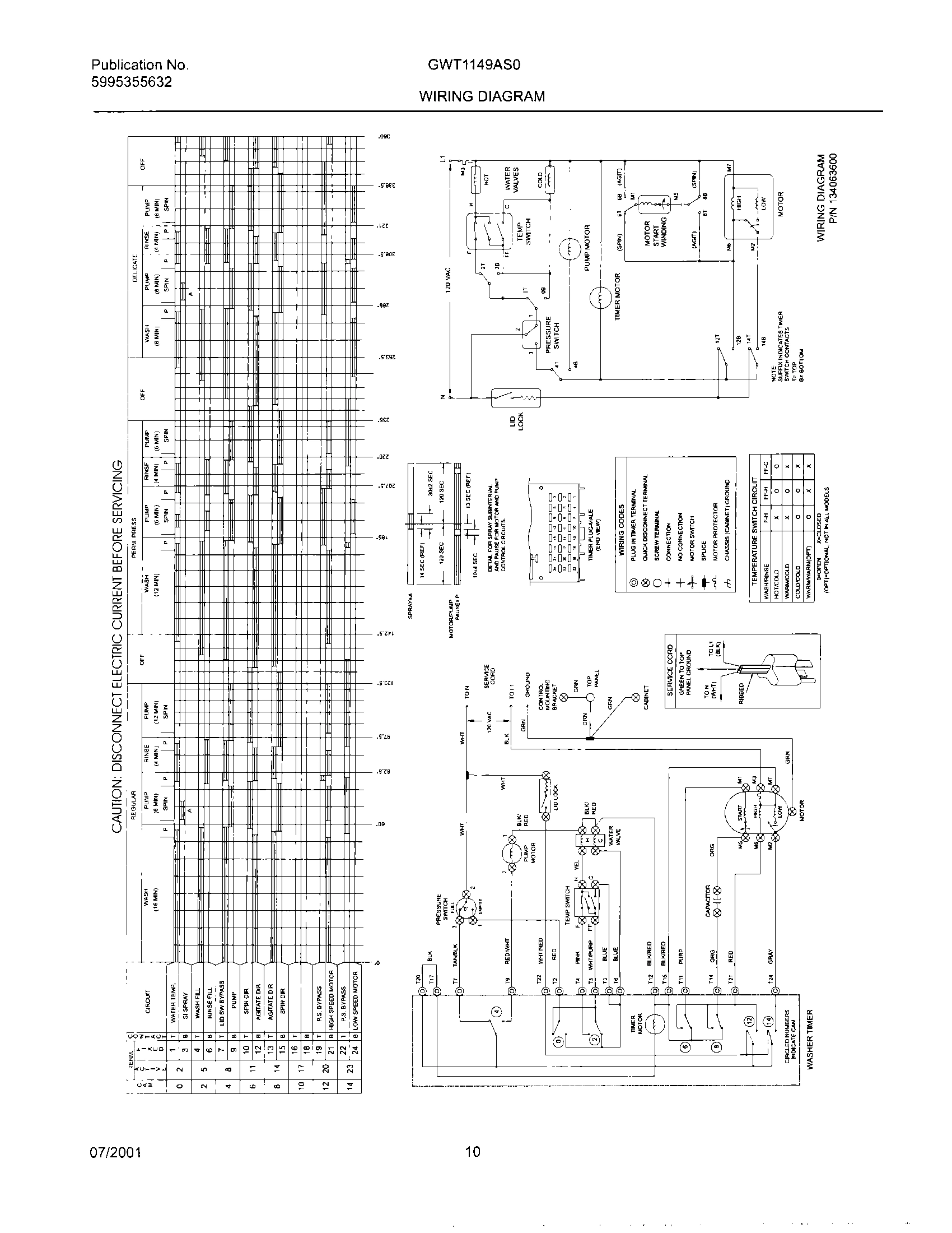 10 - 134063600 WIRING DIAGRAM