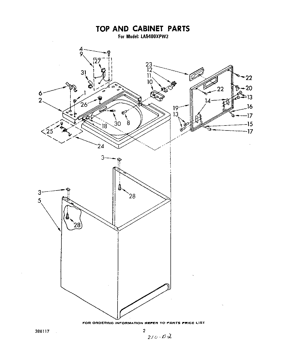 02 - TOP AND CABINET , LITERATURE AND OPTIONAL